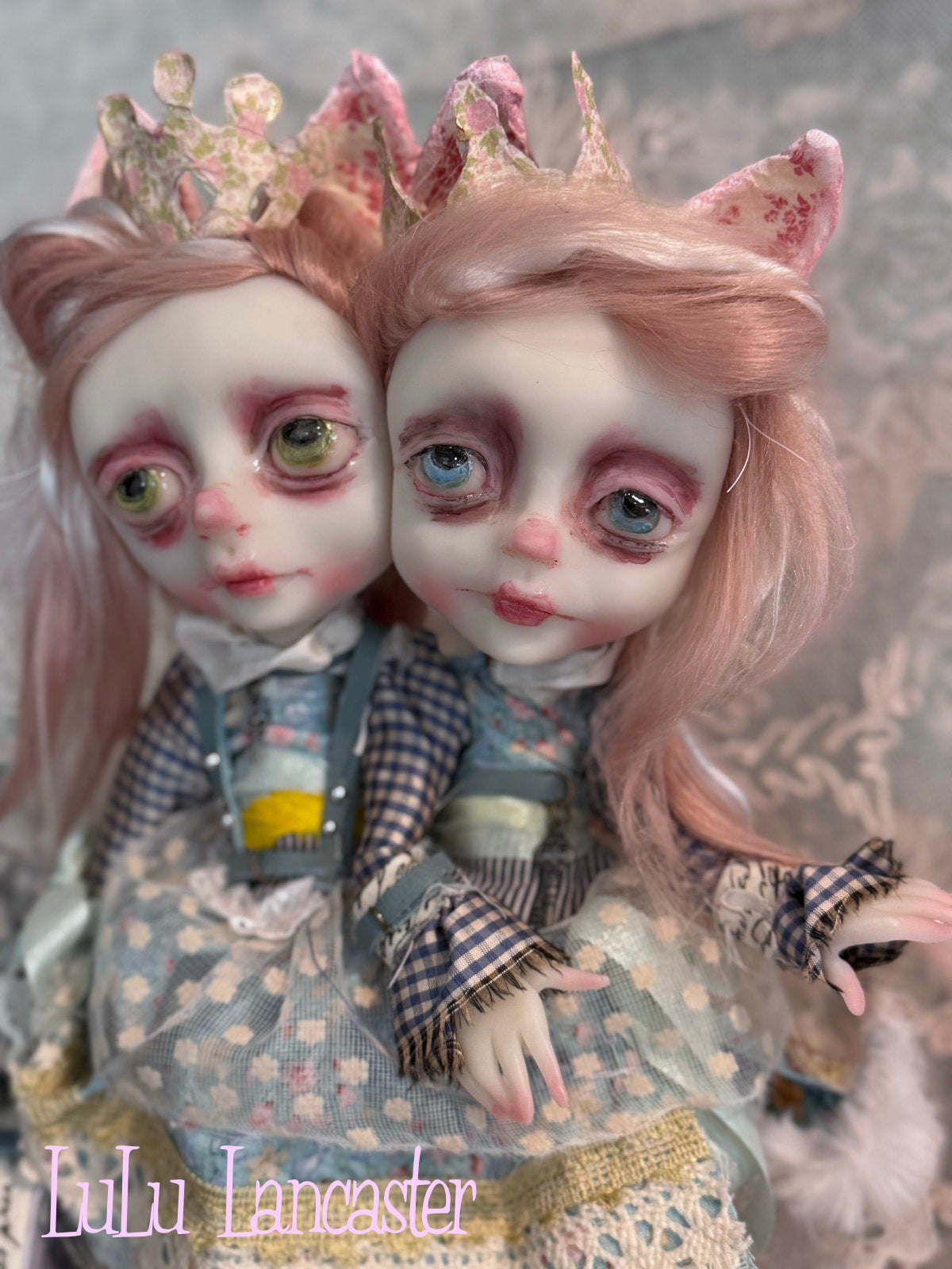 Kitt and Katt conjoined twins Original LuLu Lancaster Art Doll
