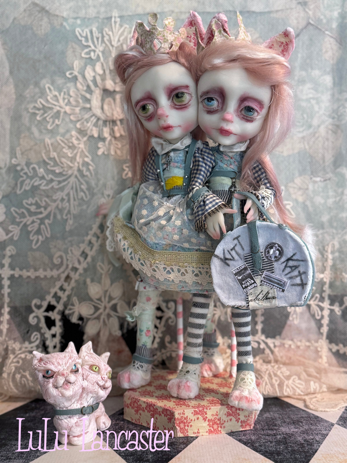 Kitt and Katt conjoined twins Original LuLu Lancaster Art Doll