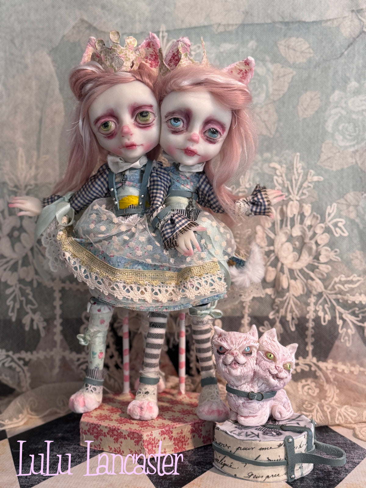 Kitt and Katt conjoined twins Original LuLu Lancaster Art Doll