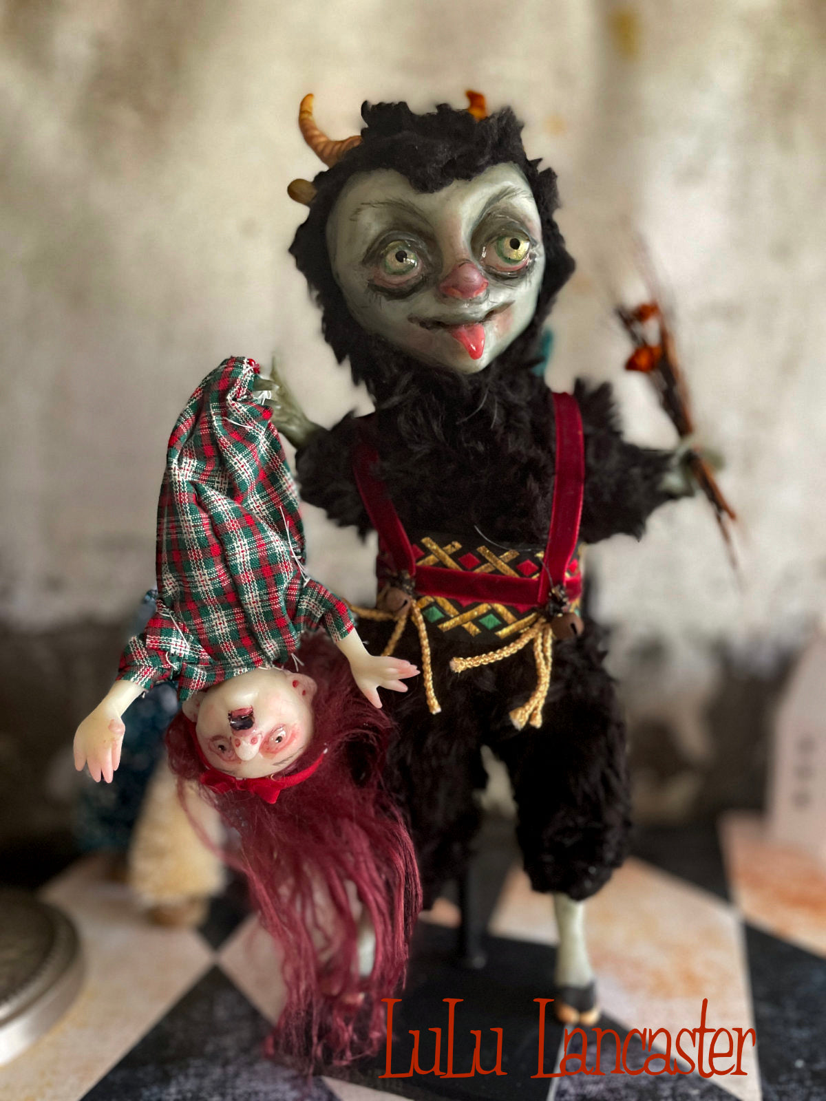 Krampus LuLu's Holiday Original LuLu Lancaster Art Doll
