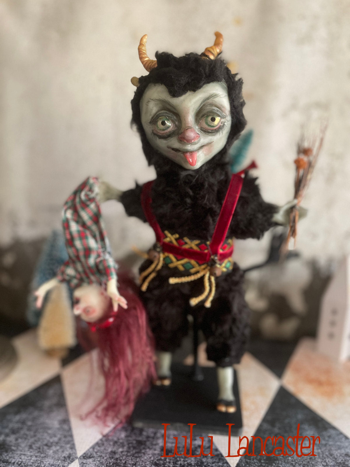 Krampus LuLu's Holiday Original LuLu Lancaster Art Doll