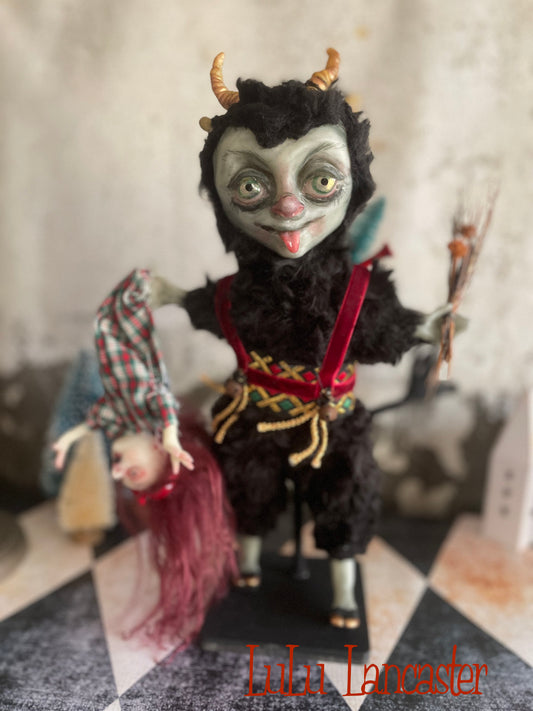 Krampus LuLu's Holiday Original LuLu Lancaster Art Doll