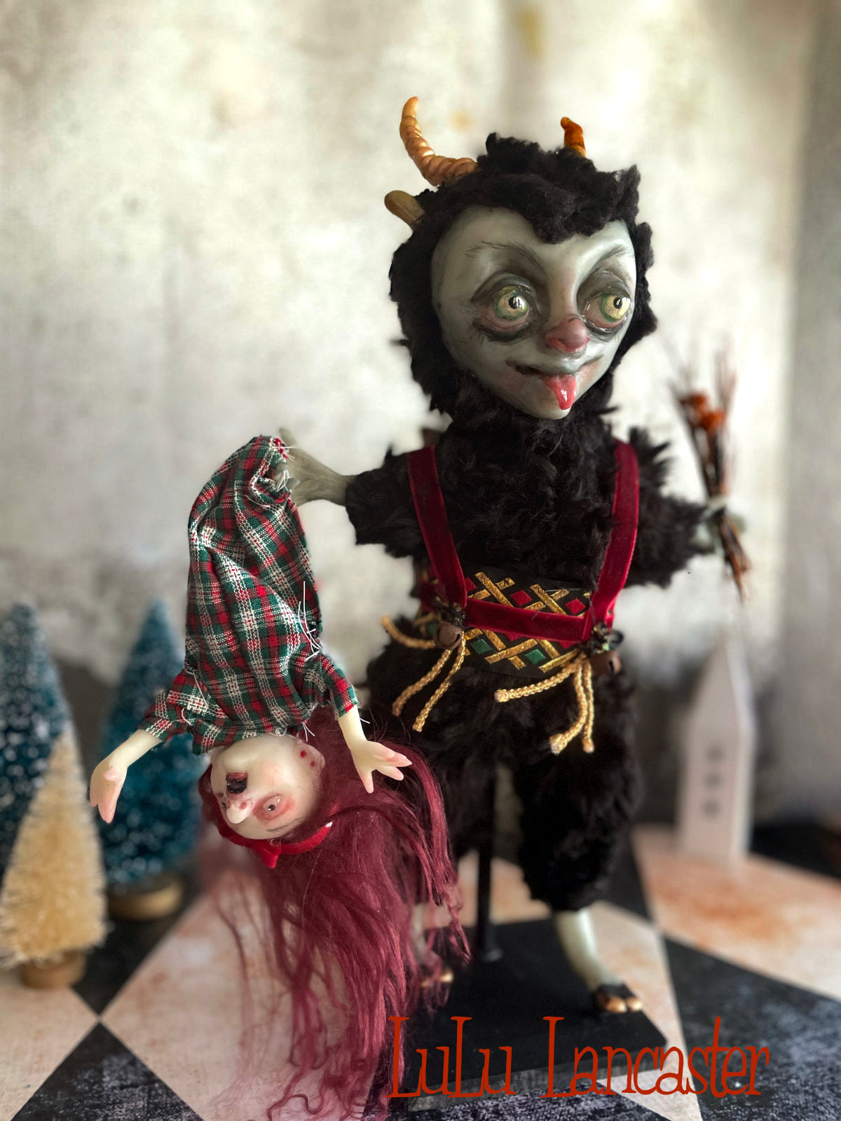 Krampus LuLu's Holiday Original LuLu Lancaster Art Doll