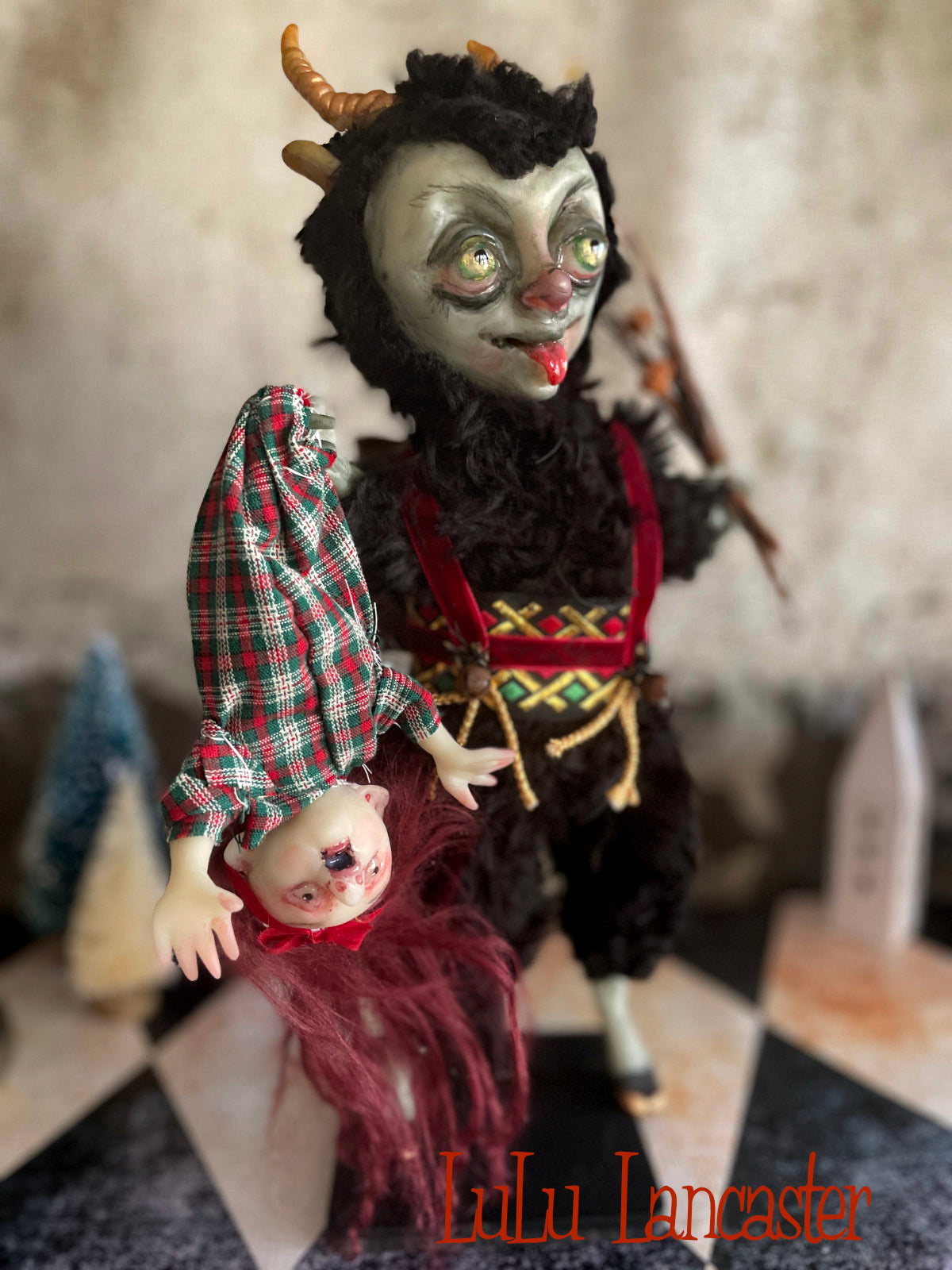 Krampus LuLu's Holiday Original LuLu Lancaster Art Doll