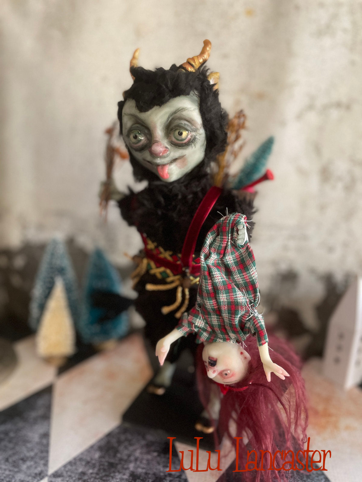 Krampus LuLu's Holiday Original LuLu Lancaster Art Doll