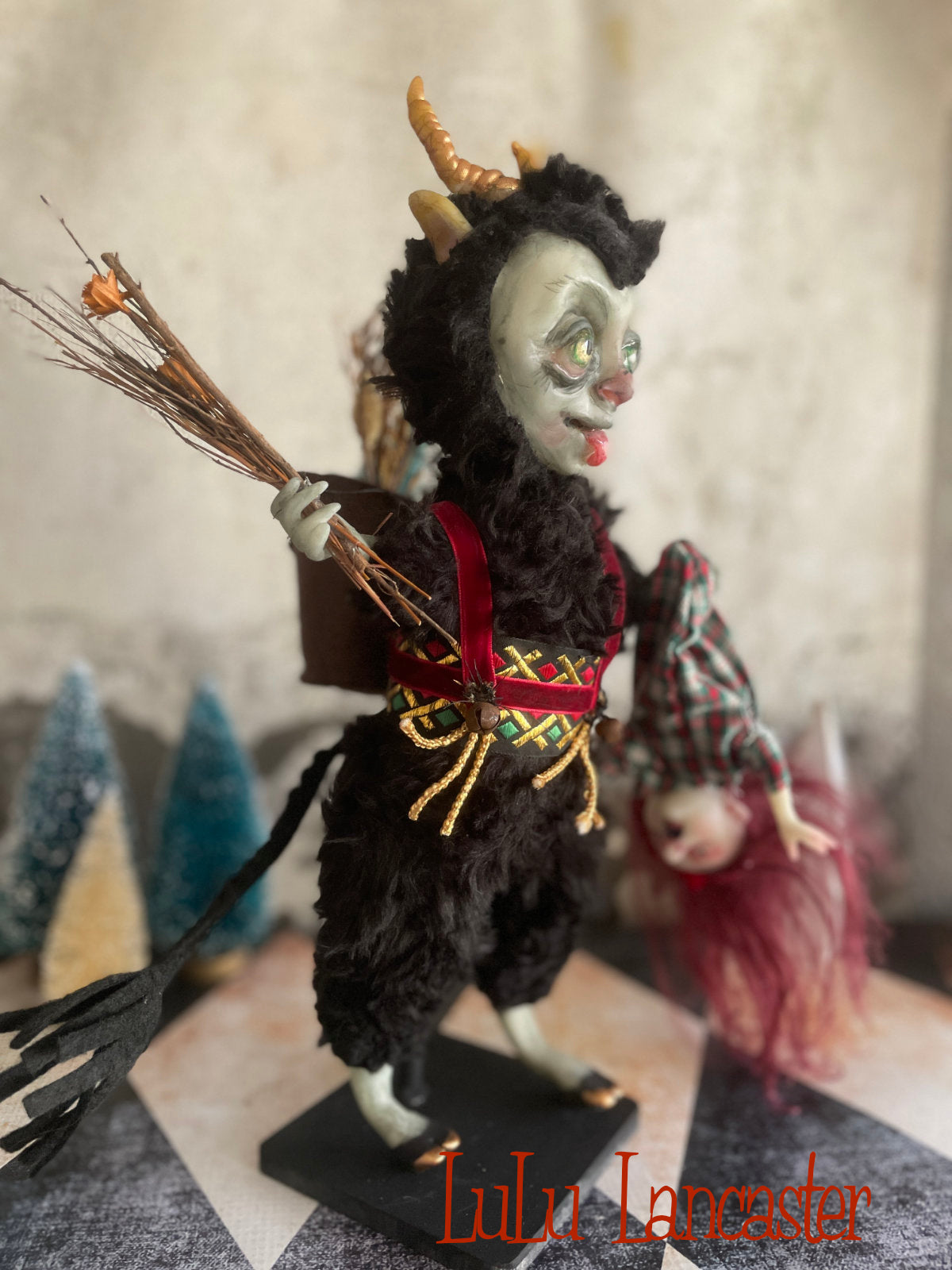 Krampus LuLu's Holiday Original LuLu Lancaster Art Doll