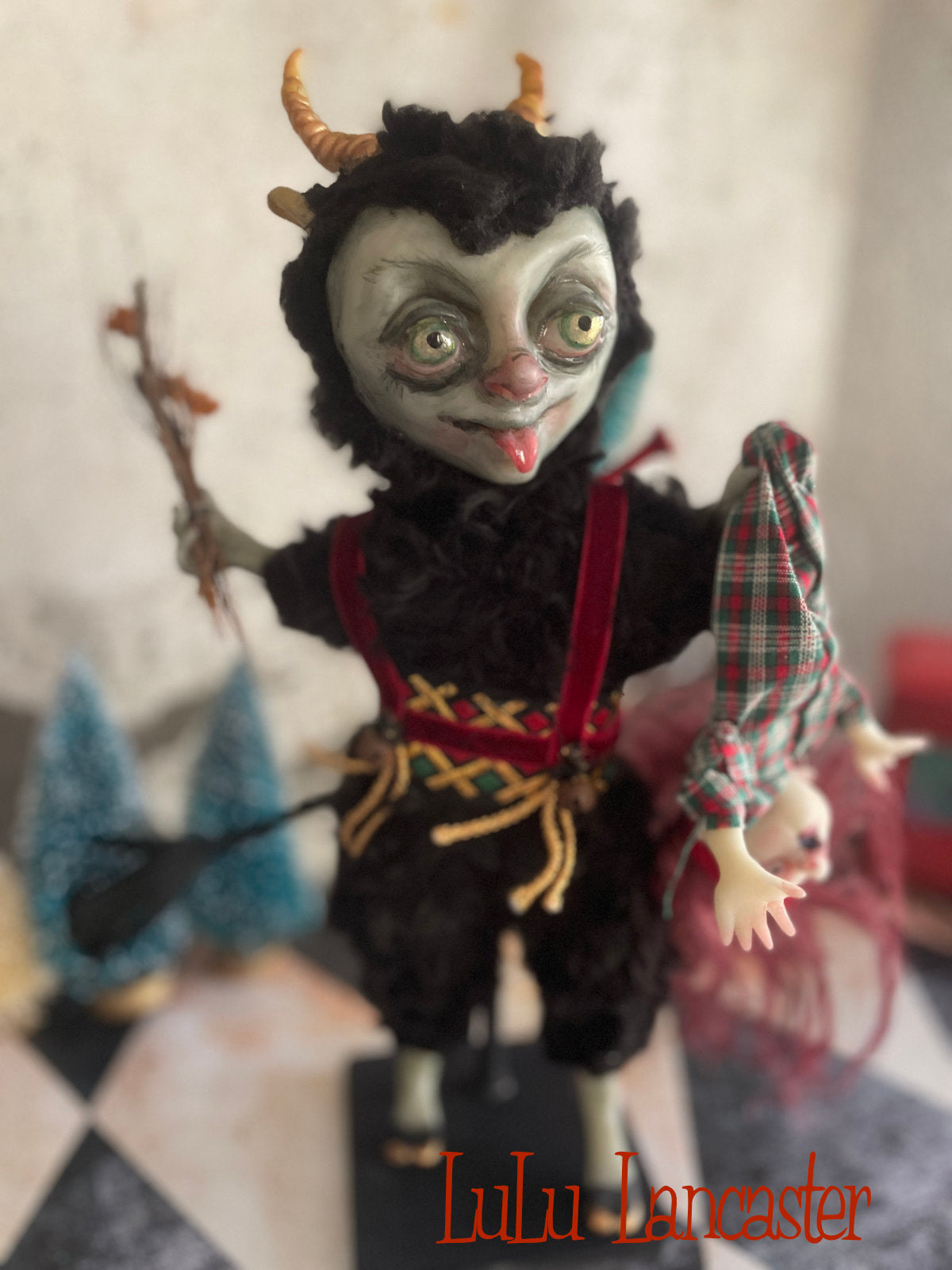 Krampus LuLu's Holiday Original LuLu Lancaster Art Doll