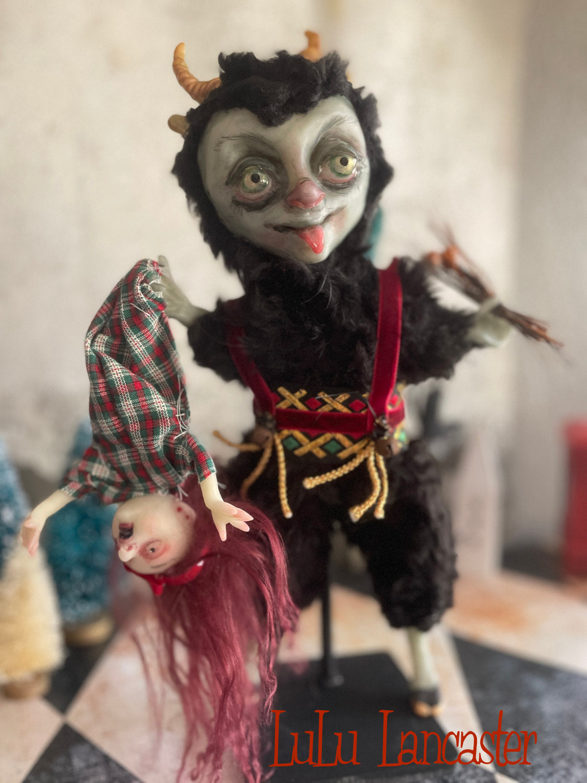 Krampus LuLu's Holiday Original LuLu Lancaster Art Doll