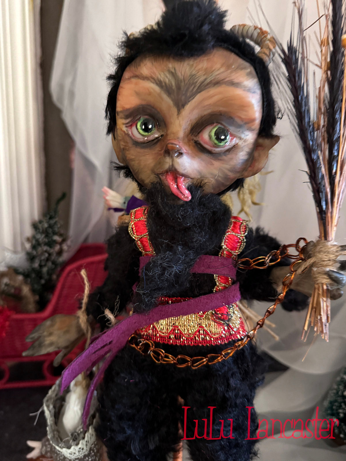 Krampus LuLu's Holiday Original LuLu Lancaster Art Doll