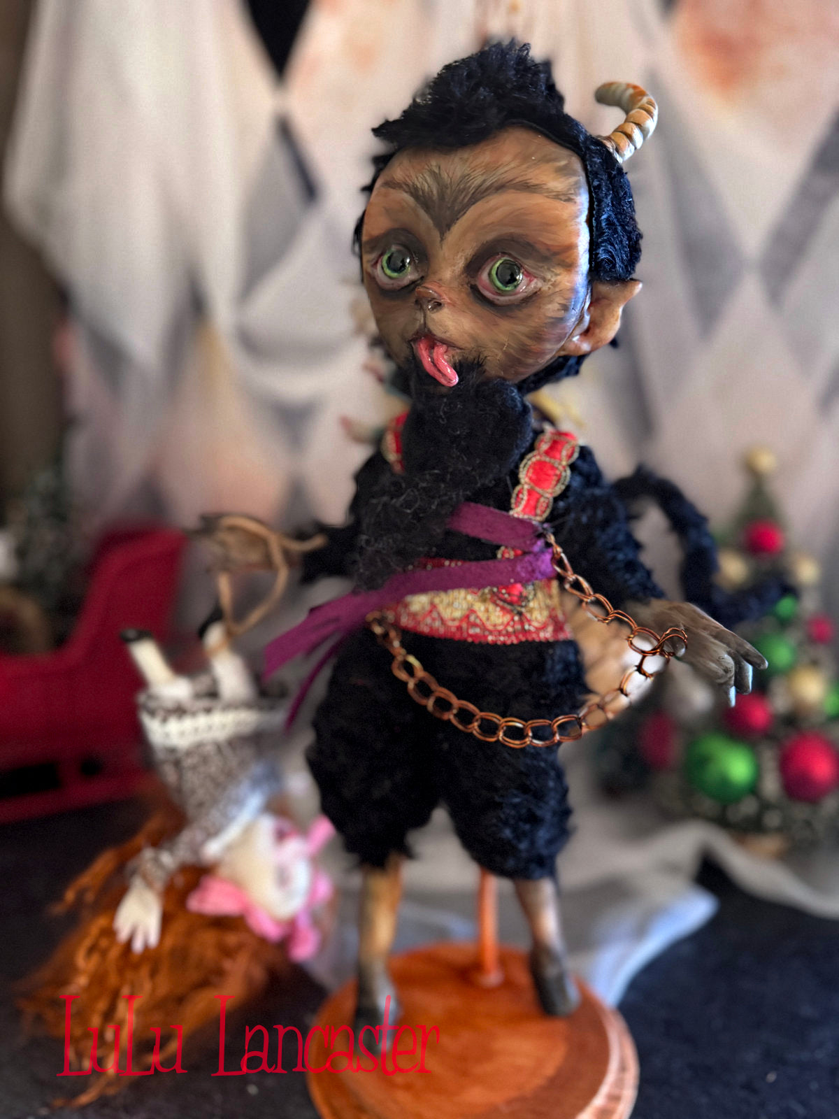 Krampus LuLu's Holiday Original LuLu Lancaster Art Doll