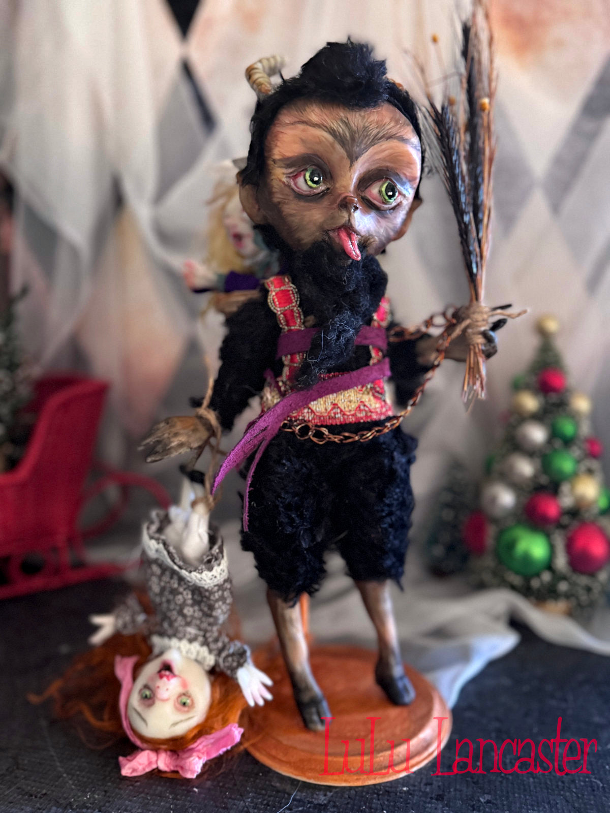 Krampus LuLu's Holiday Original LuLu Lancaster Art Doll