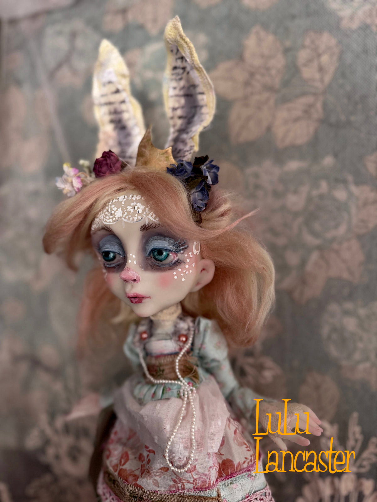 Lacey BunBun and Little Sprout  Original LuLu Lancaster Art Doll