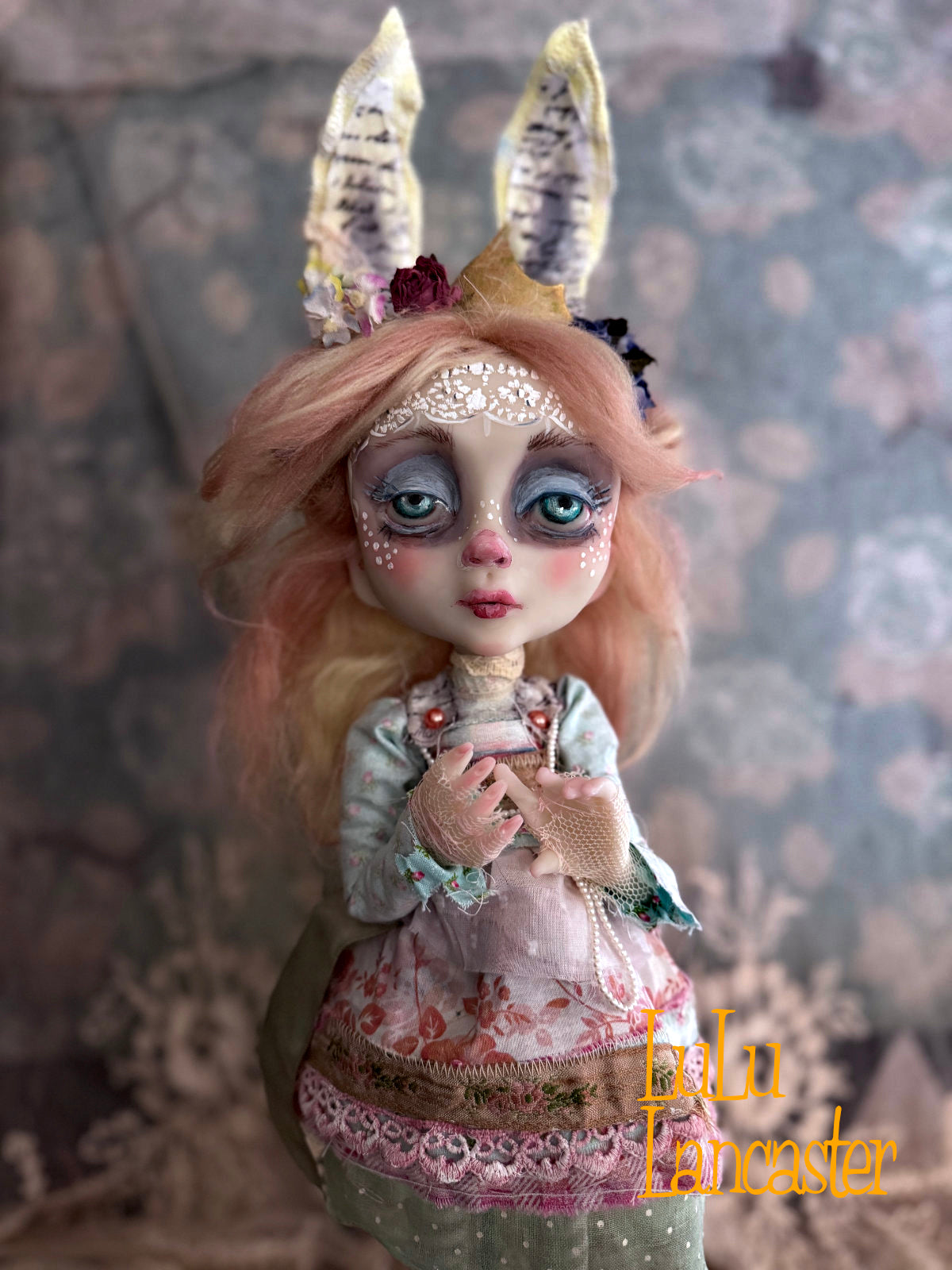 Lacey BunBun and Little Sprout  Original LuLu Lancaster Art Doll