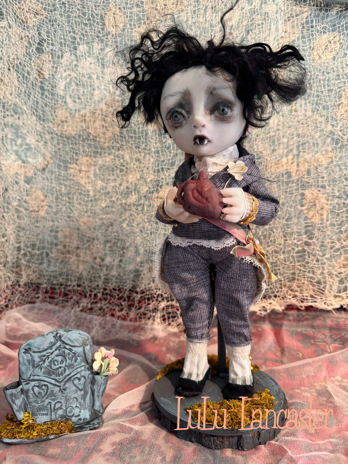 Little Lord Percival VonBite Valloween Vampire~ original Lulu Lancaster Art Doll