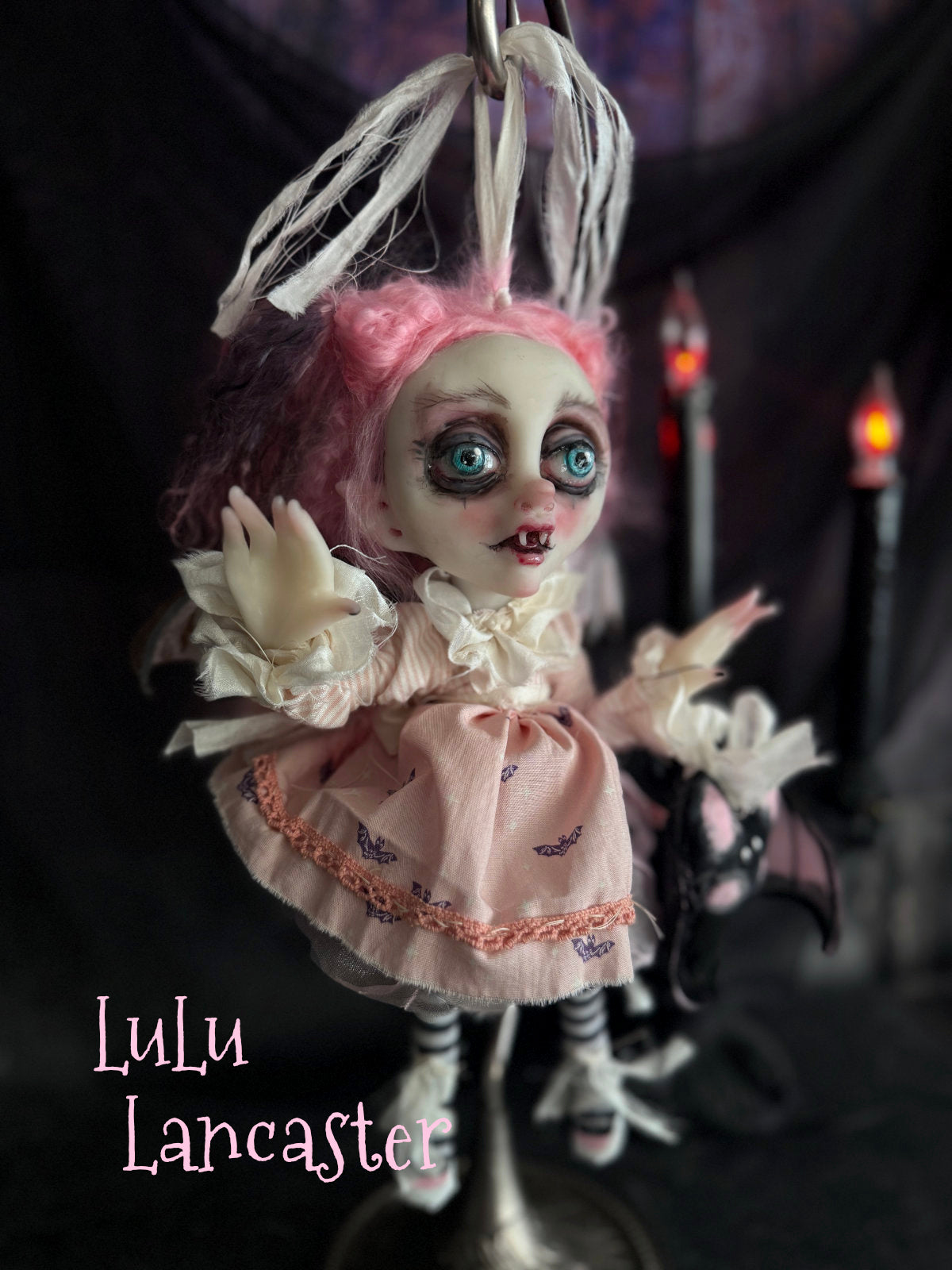 Lorinda Mini Biter Vampire Bat Halloween Original LuLu Lancaster Art Dolls