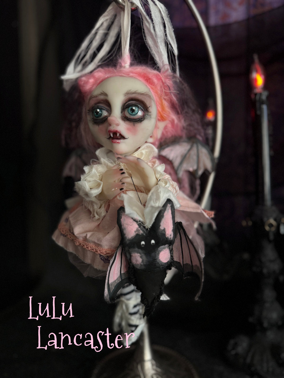 Lorinda Mini Biter Vampire Bat Halloween Original LuLu Lancaster Art Dolls