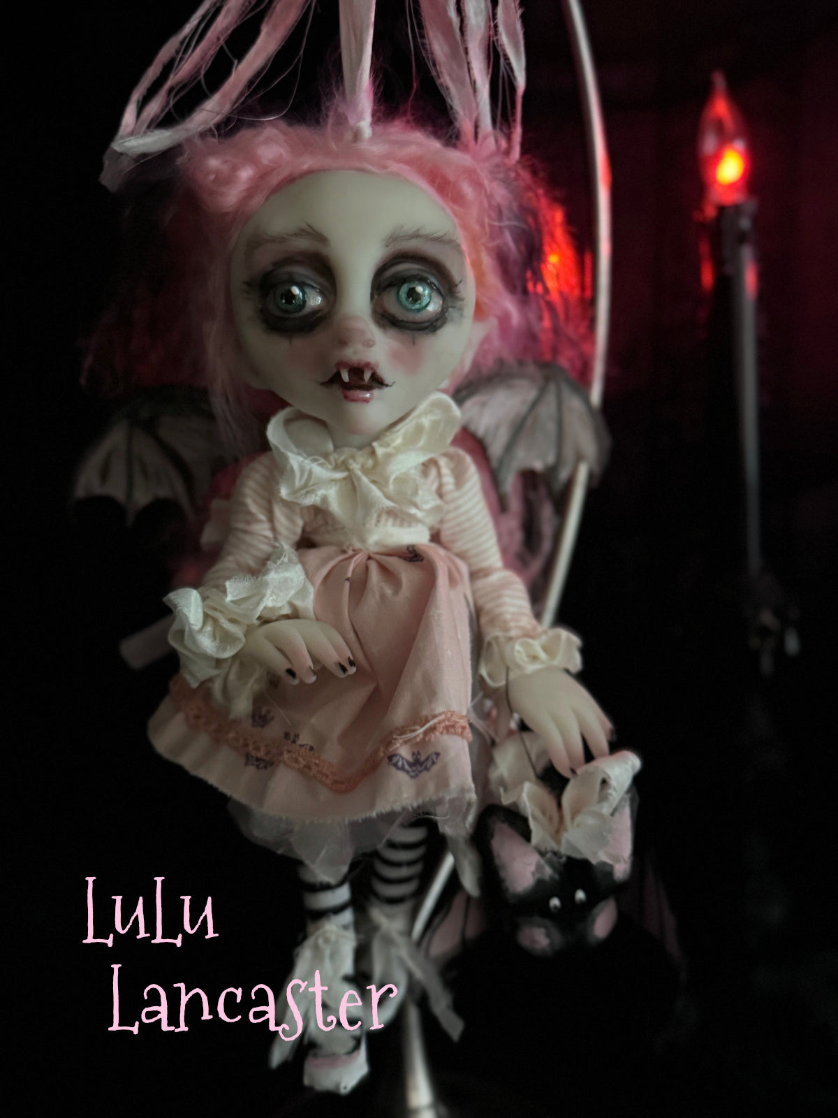Lorinda Mini Biter Vampire Bat Halloween Original LuLu Lancaster Art Dolls