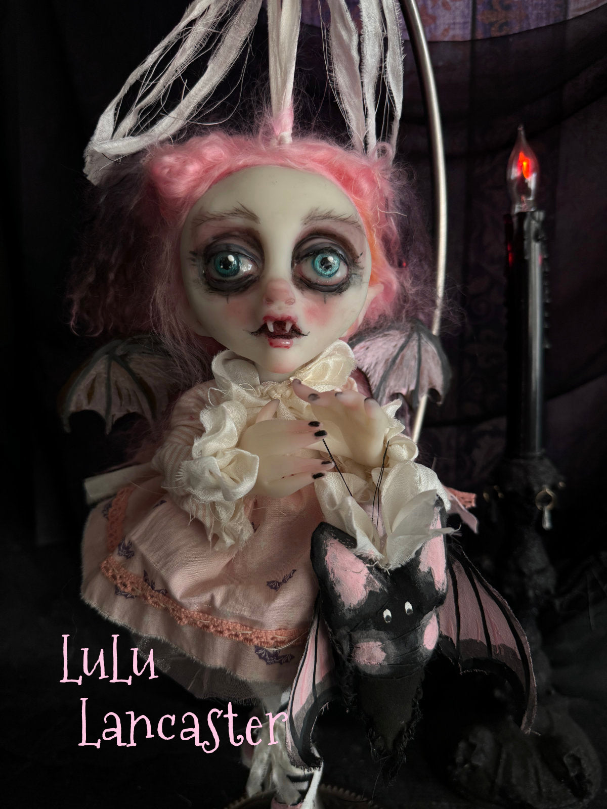 Lorinda Mini Biter Vampire Bat Halloween Original LuLu Lancaster Art Dolls
