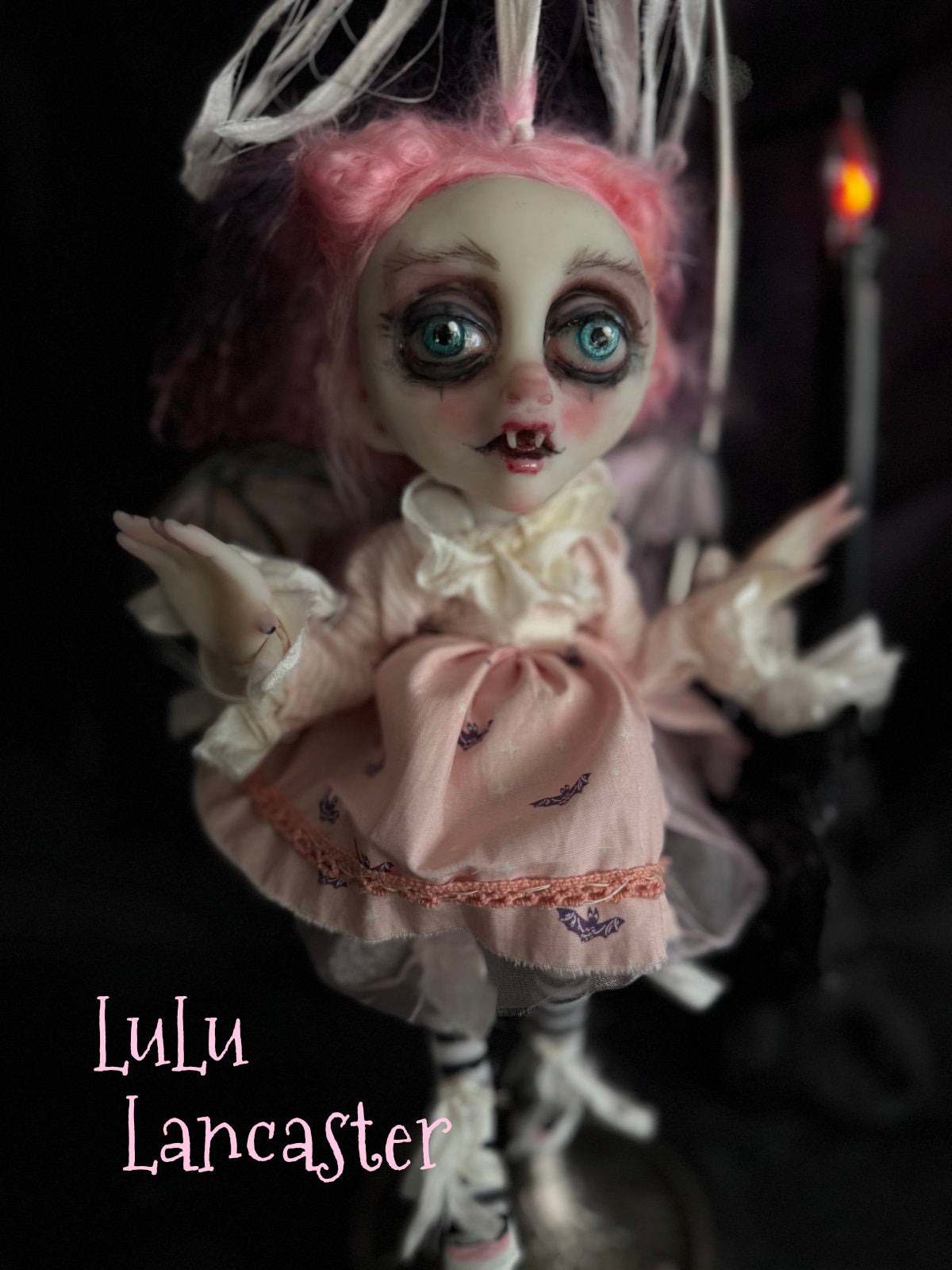 Lorinda Mini Biter Vampire Bat Halloween Original LuLu Lancaster Art Dolls