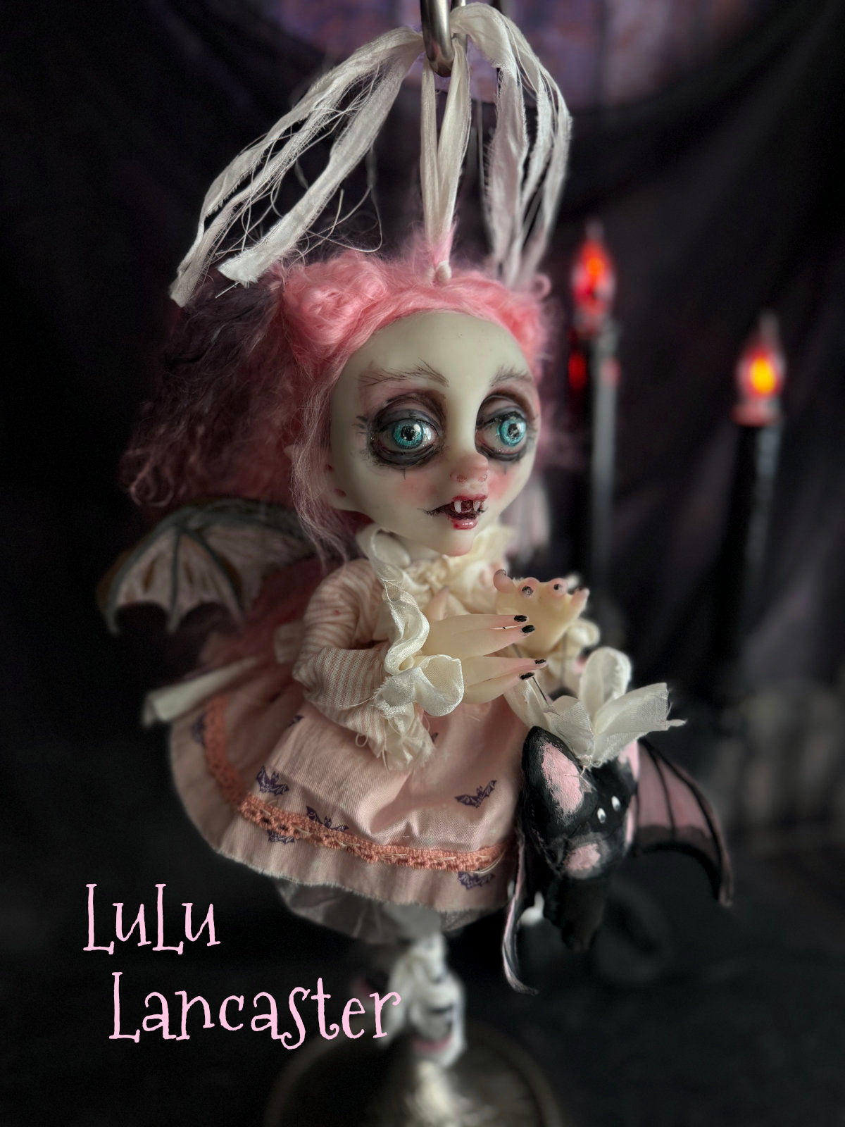 Lorinda Mini Biter Vampire Bat Halloween Original LuLu Lancaster Art Dolls