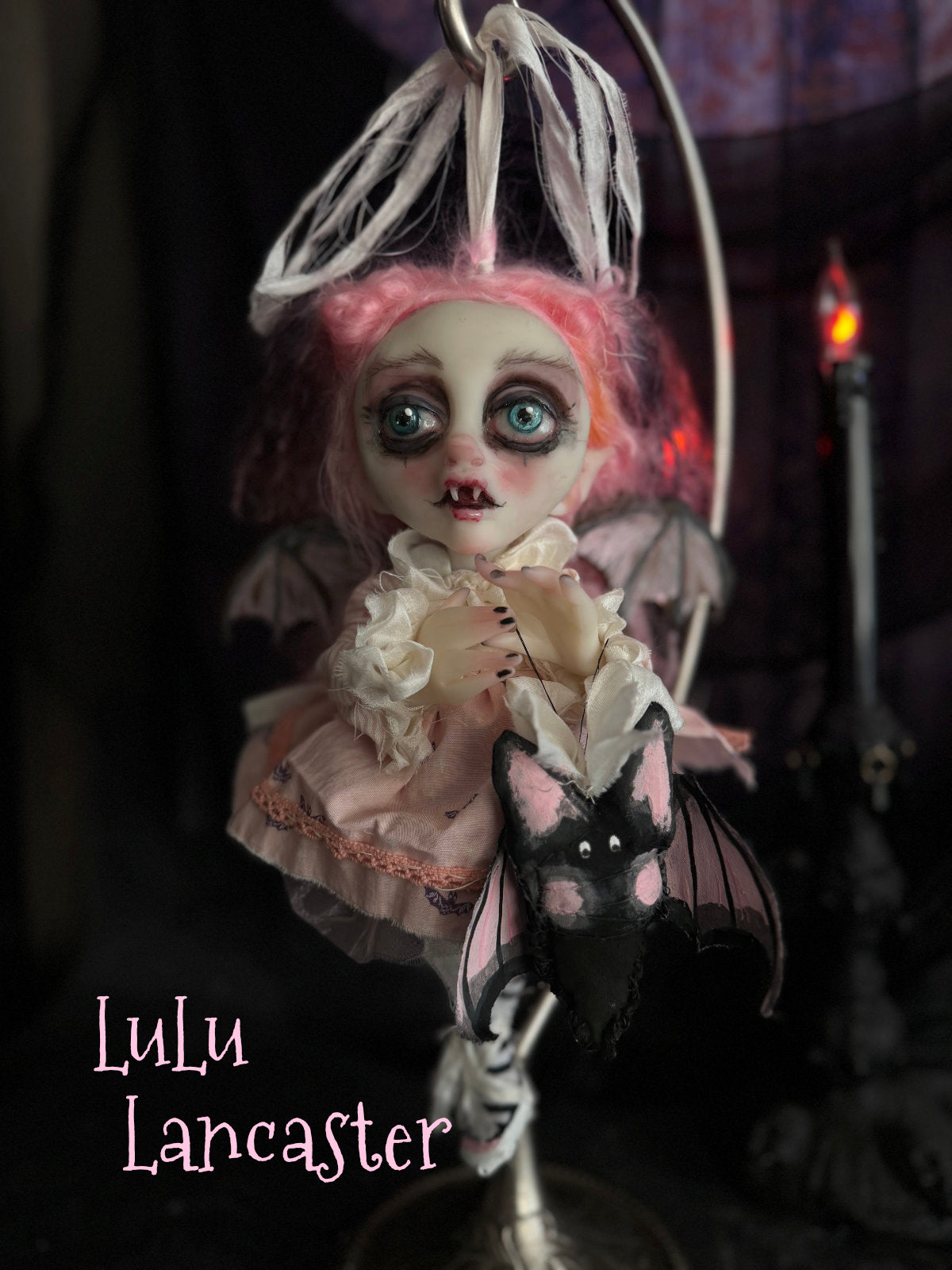 Lorinda Mini Biter Vampire Bat Halloween Original LuLu Lancaster Art Dolls