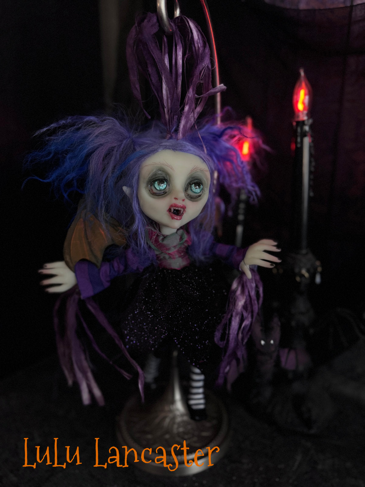 Lucilla Mini Biter Vampire Bat Halloween Original LuLu Lancaster Art Dolls