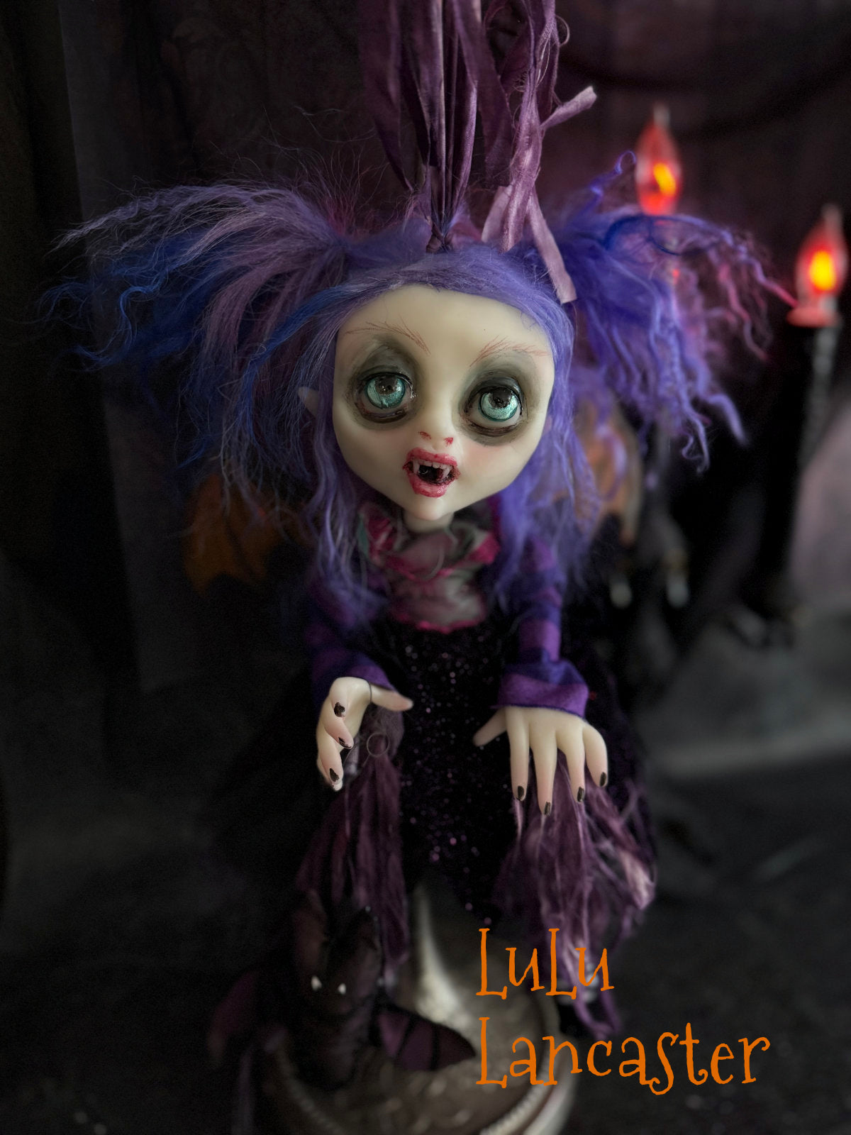 Lucilla Mini Biter Vampire Bat Halloween Original LuLu Lancaster Art Dolls