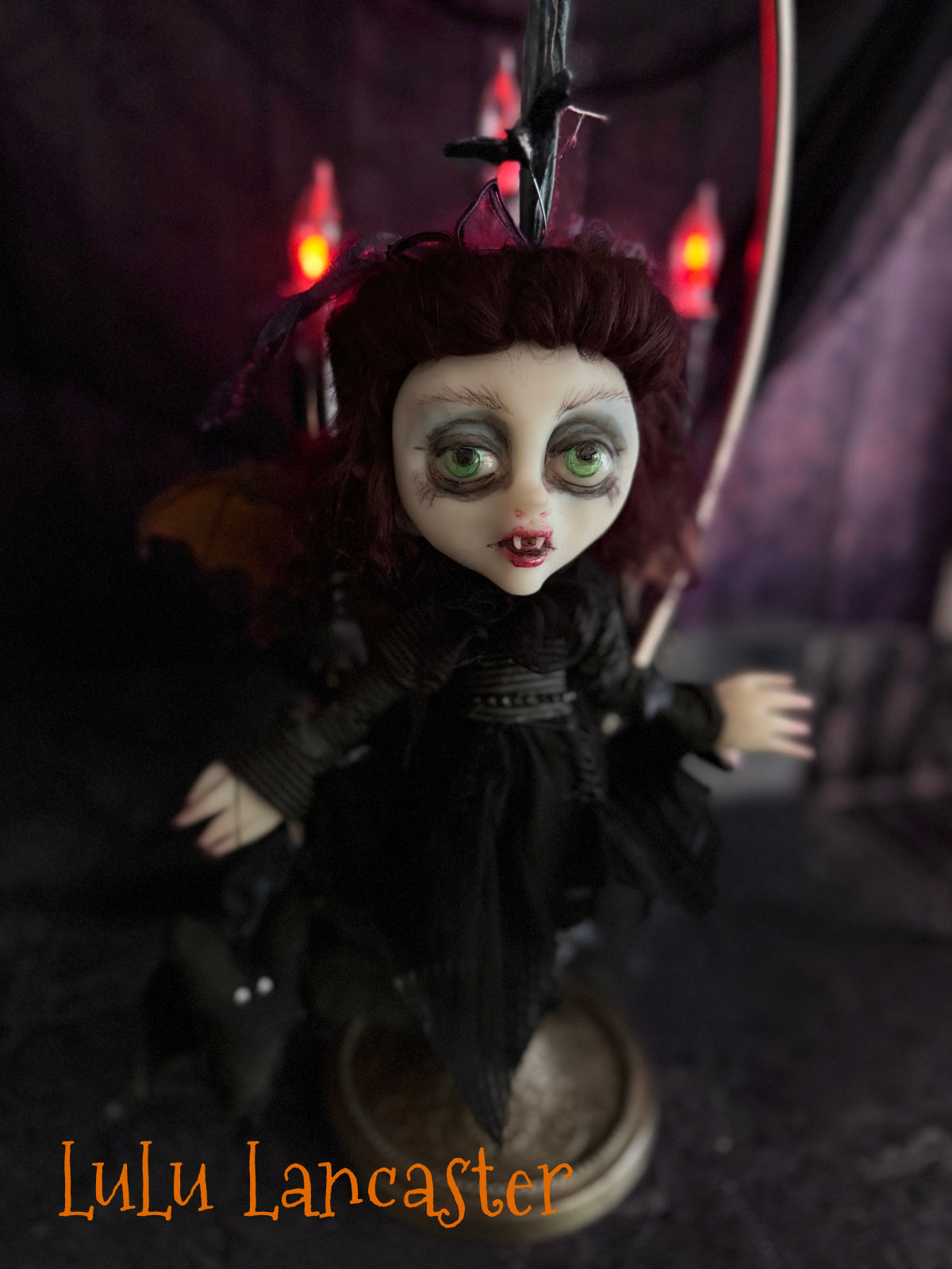 Lucinda Mini Biter Vampire Bat Halloween Original LuLu Lancaster Art Dolls