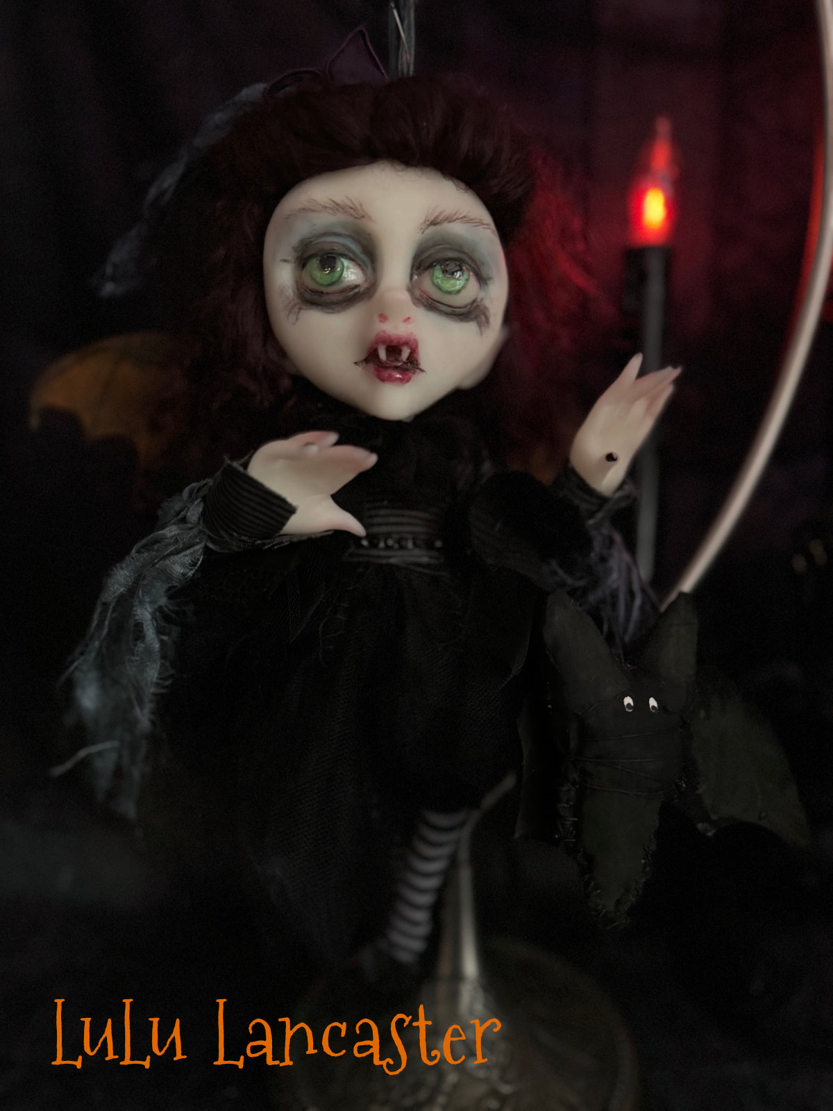 Lucinda Mini Biter Vampire Bat Halloween Original LuLu Lancaster Art Dolls