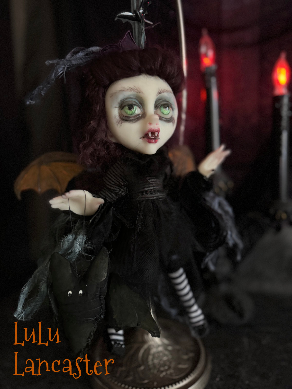 Lucinda Mini Biter Vampire Bat Halloween Original LuLu Lancaster Art Dolls