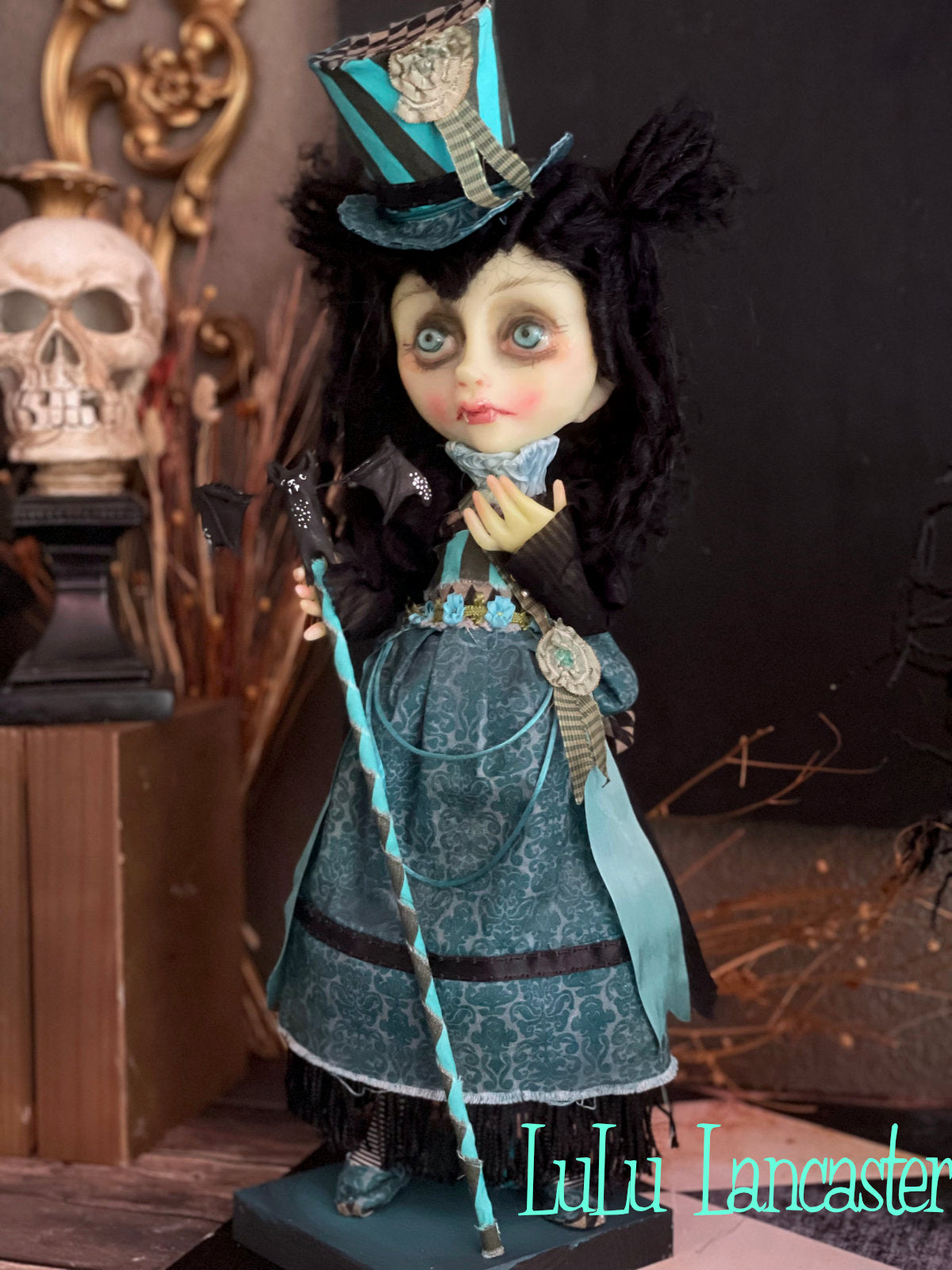 Luella The Victorian Vampire Original LuLu Lancaster Halloween Art Doll