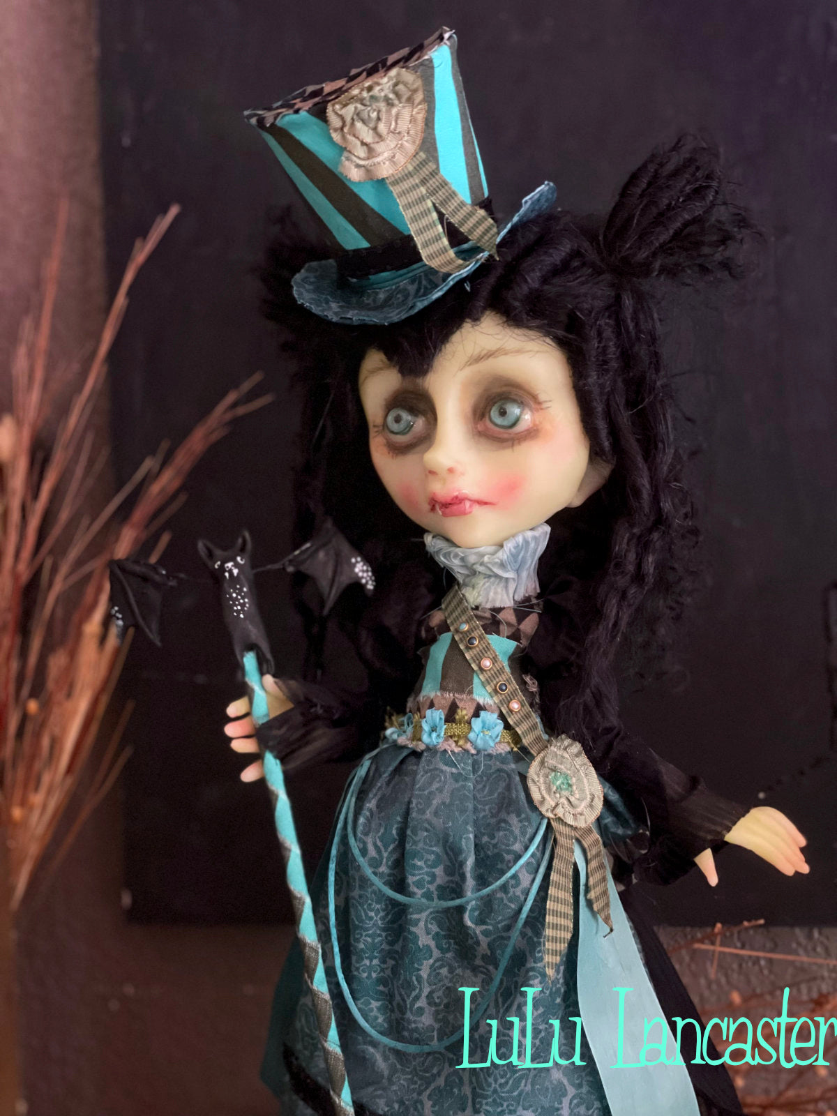 Luella The Victorian Vampire Original LuLu Lancaster Halloween Art Doll