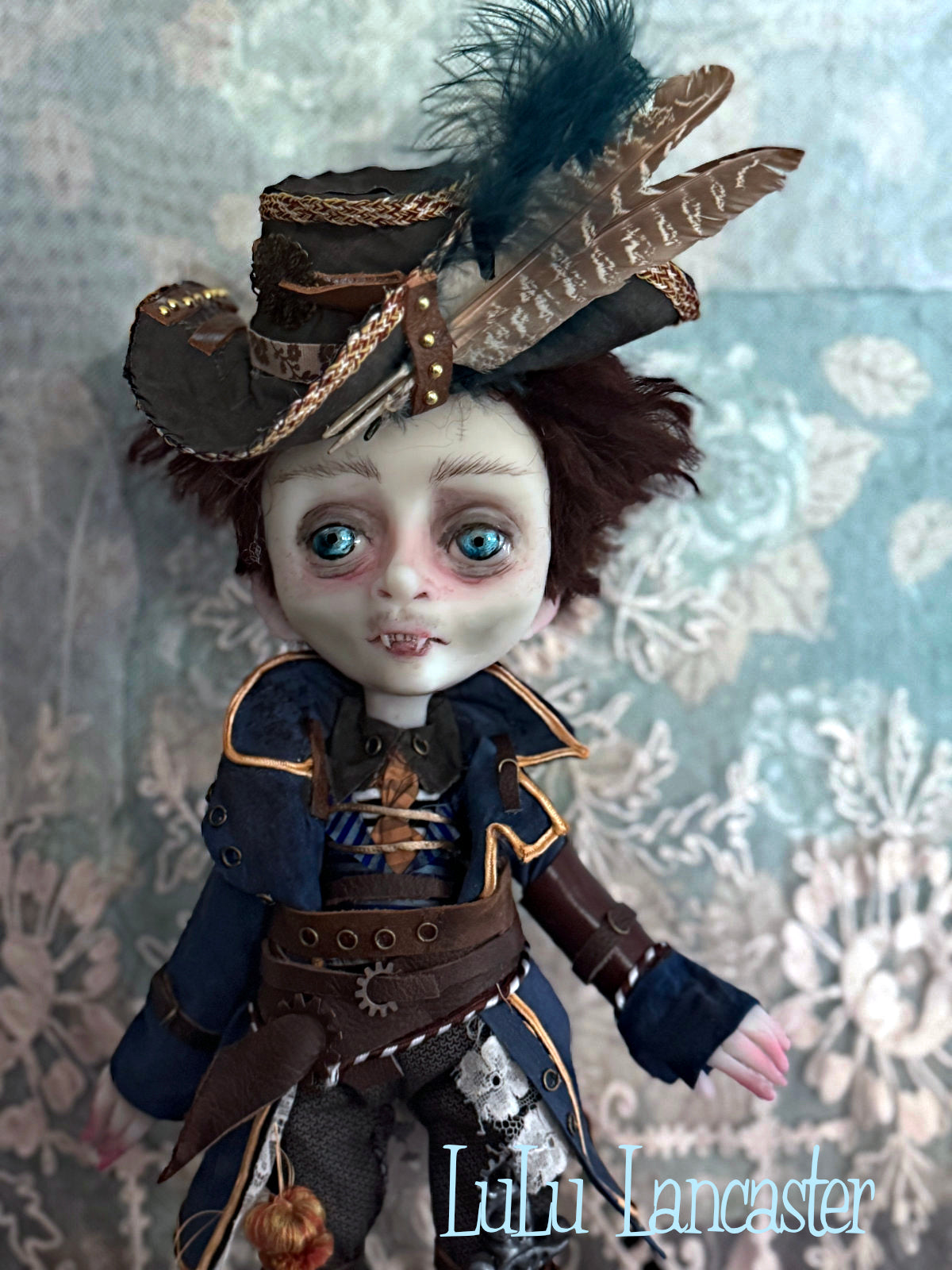 Luka and Milo Steampunk Pirate Vampire Original LuLu Lancaster Art Doll