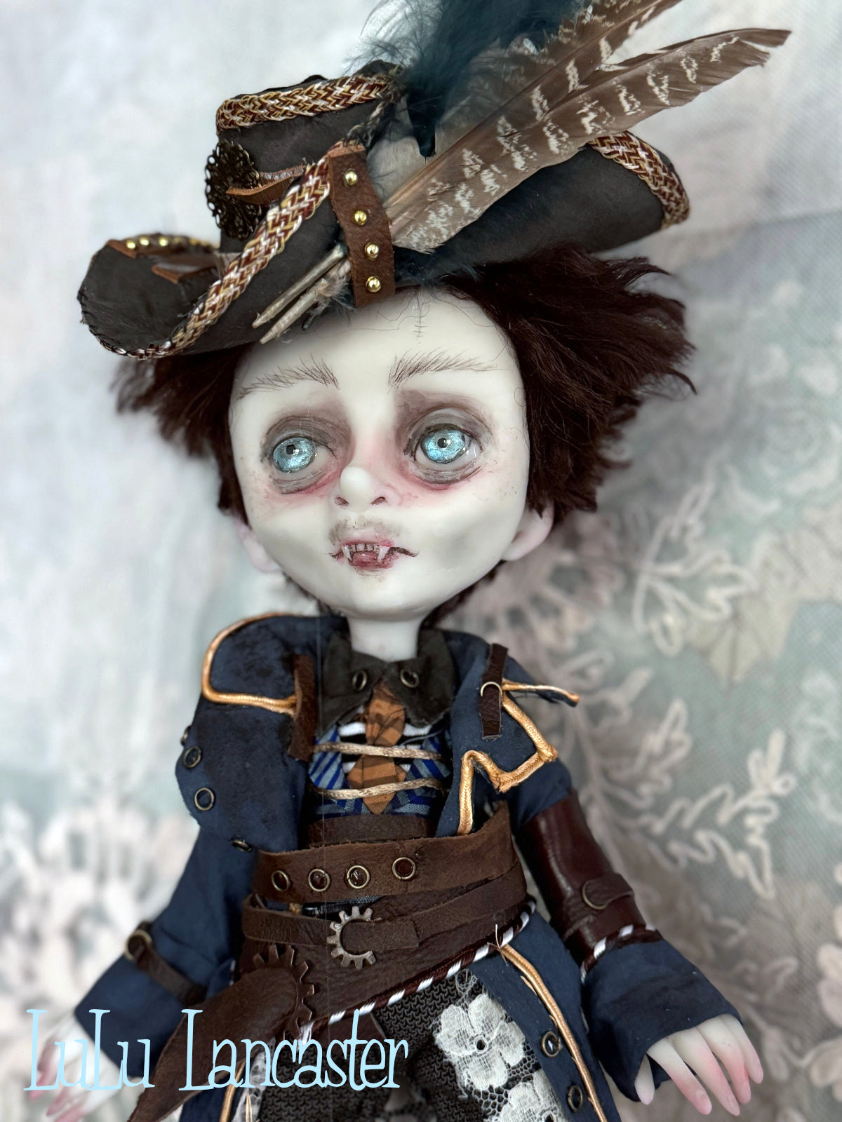 Luka and Milo Steampunk Pirate Vampire Original LuLu Lancaster Art Doll