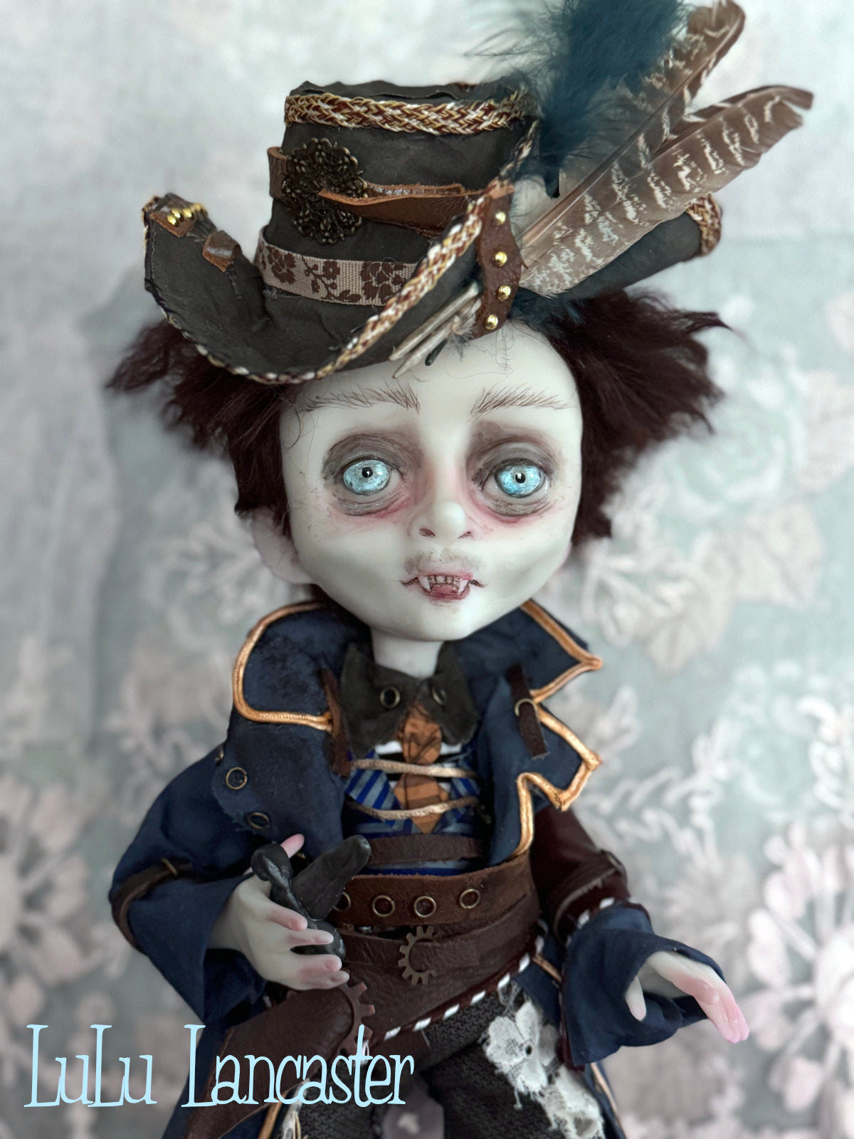 Luka and Milo Steampunk Pirate Vampire Original LuLu Lancaster Art Doll