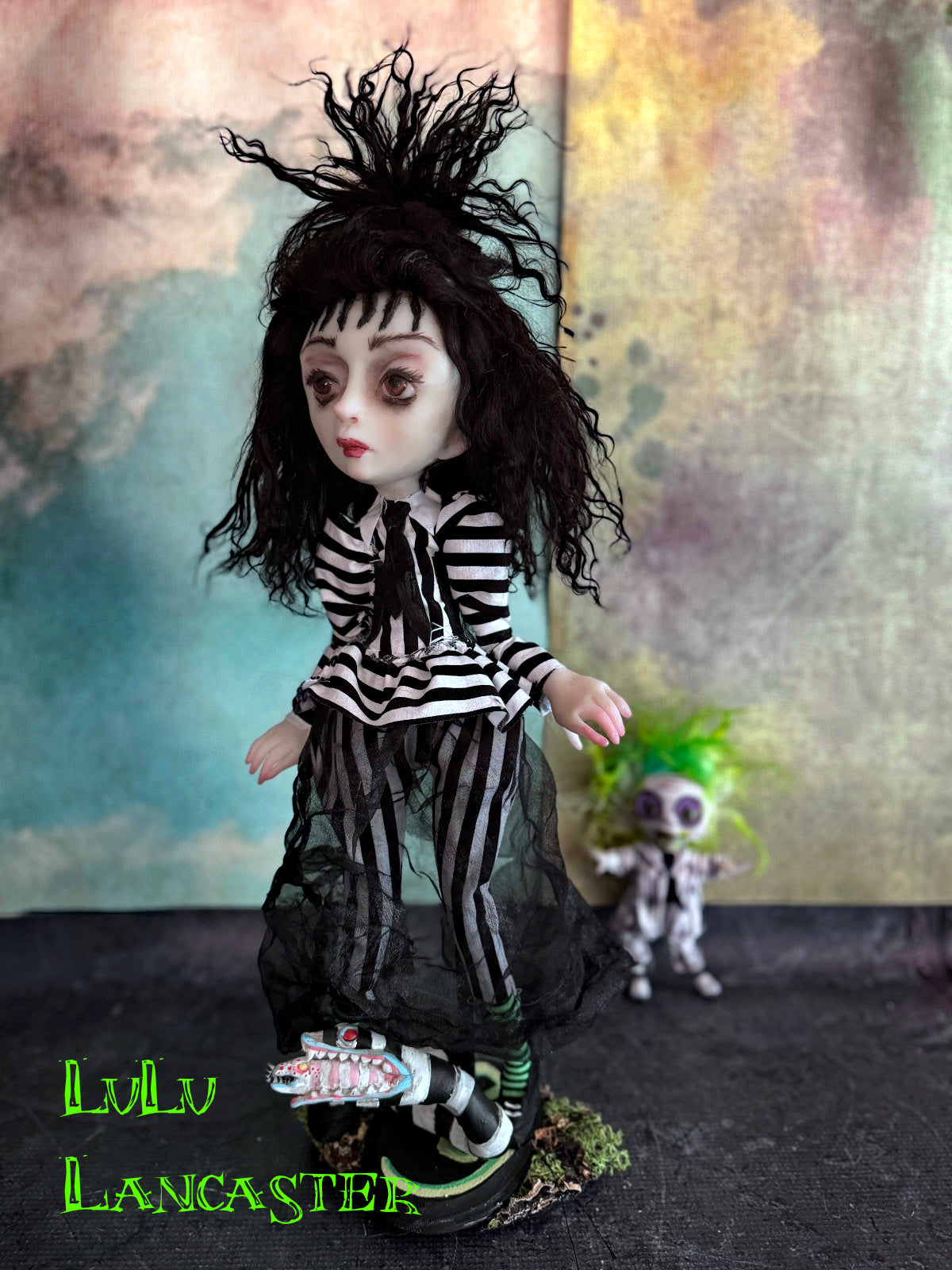 Lydia BeetleJuice Mashup '~ Original LuLu Lancaster Art Doll