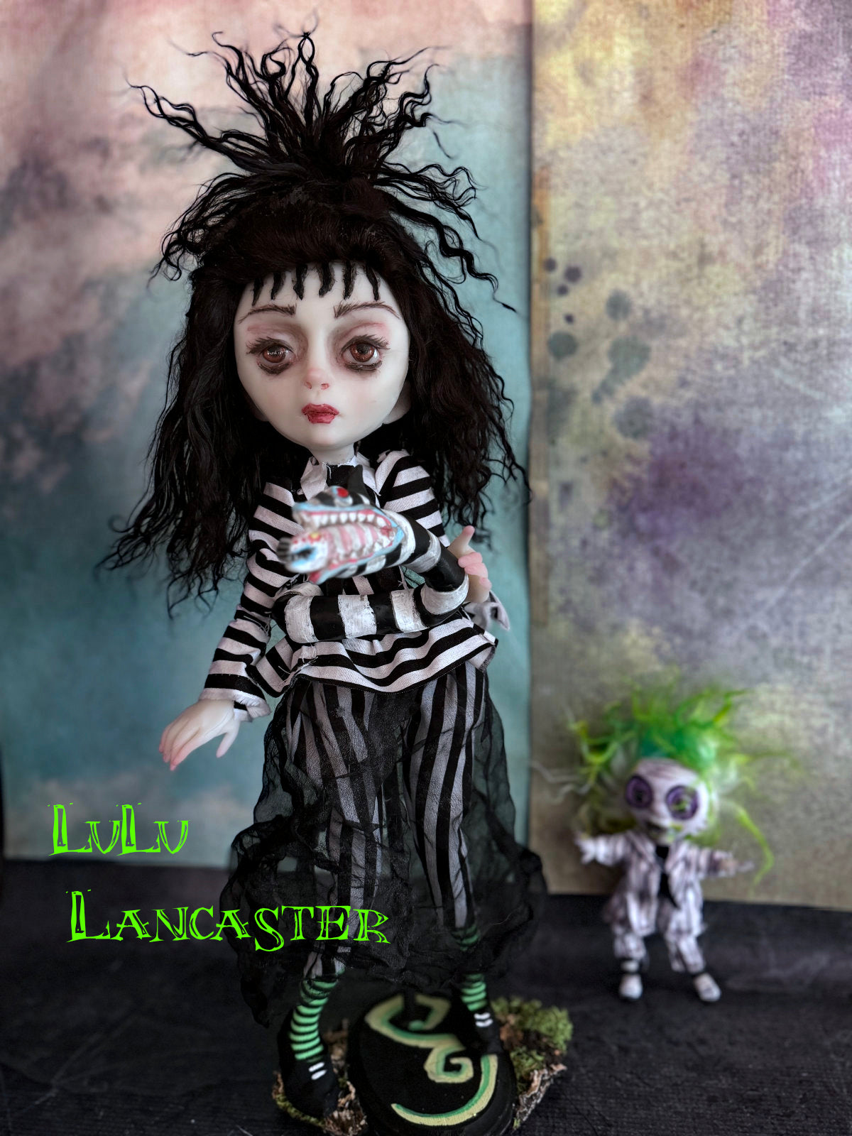 Lydia BeetleJuice Mashup '~ Original LuLu Lancaster Art Doll