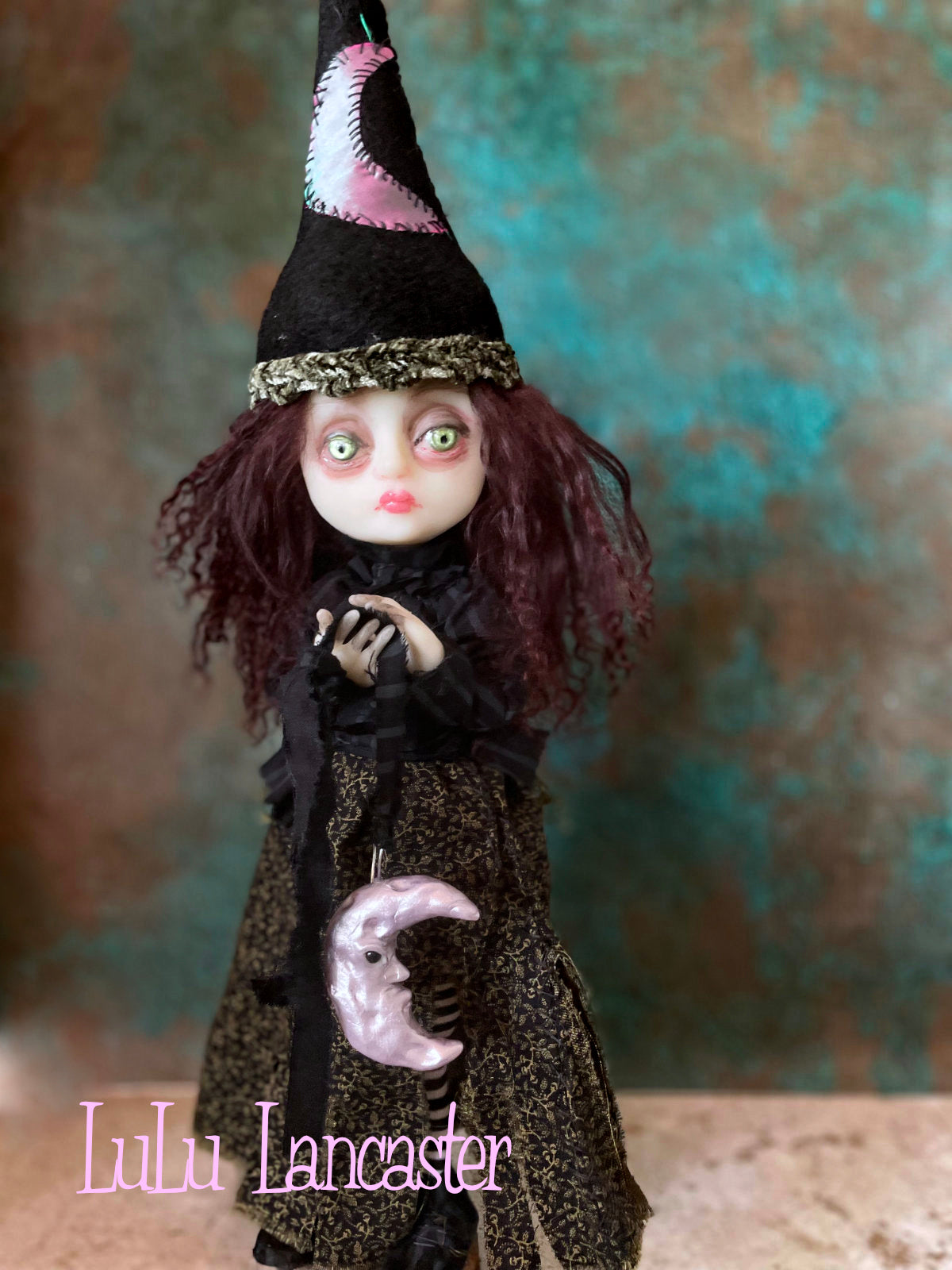 Lyra Witch of the Lavender Moon Coven Original LuLu Lancaster Art Doll