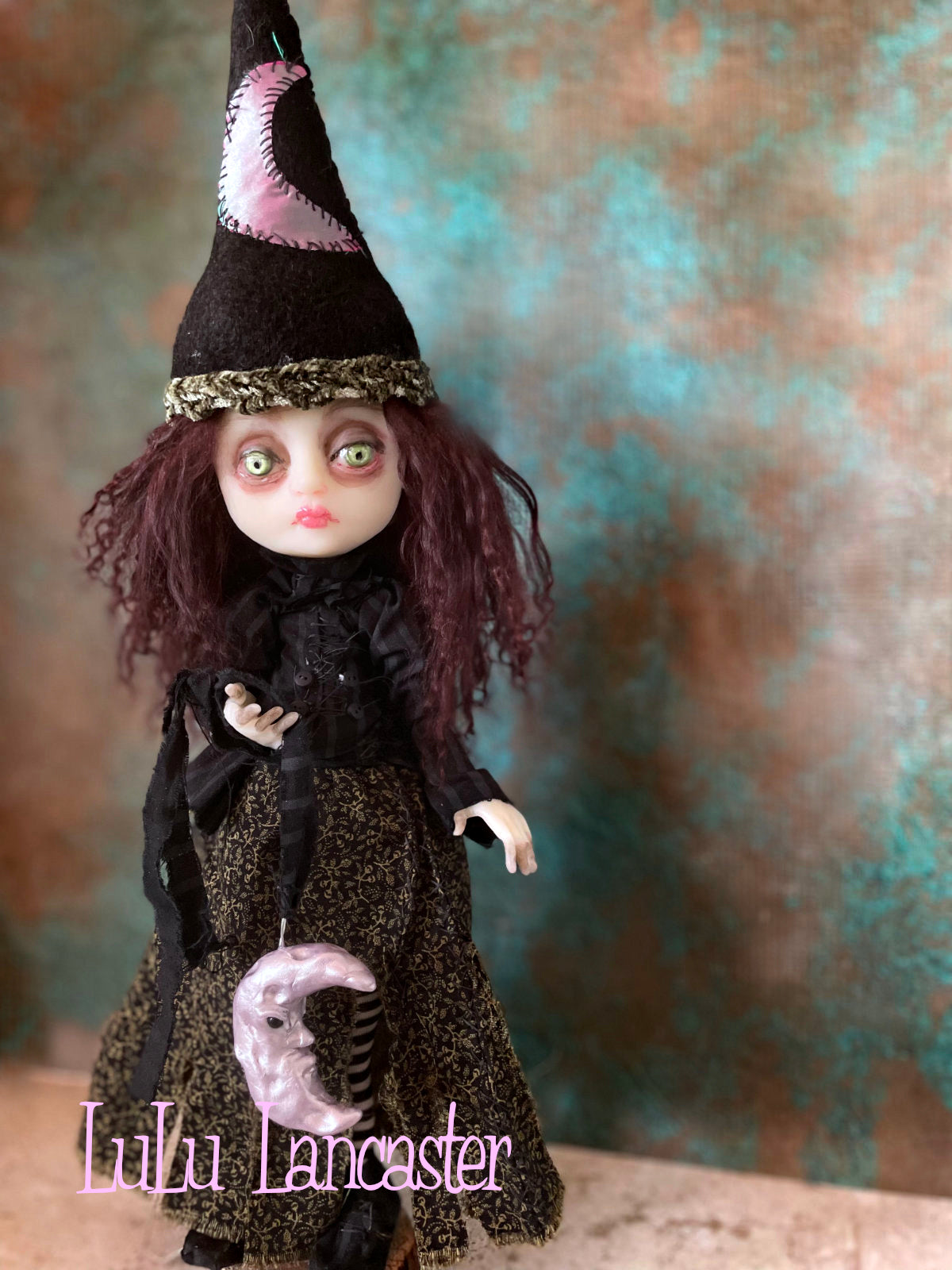 Lyra Witch of the Lavender Moon Coven Original LuLu Lancaster Art Doll