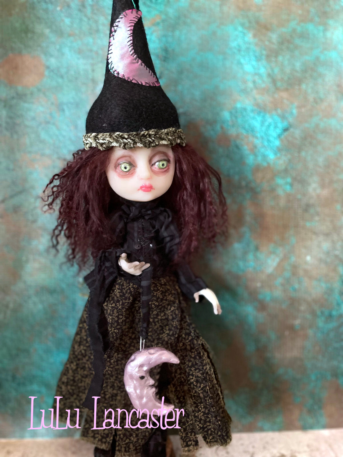 Lyra Witch of the Lavender Moon Coven Original LuLu Lancaster Art Doll