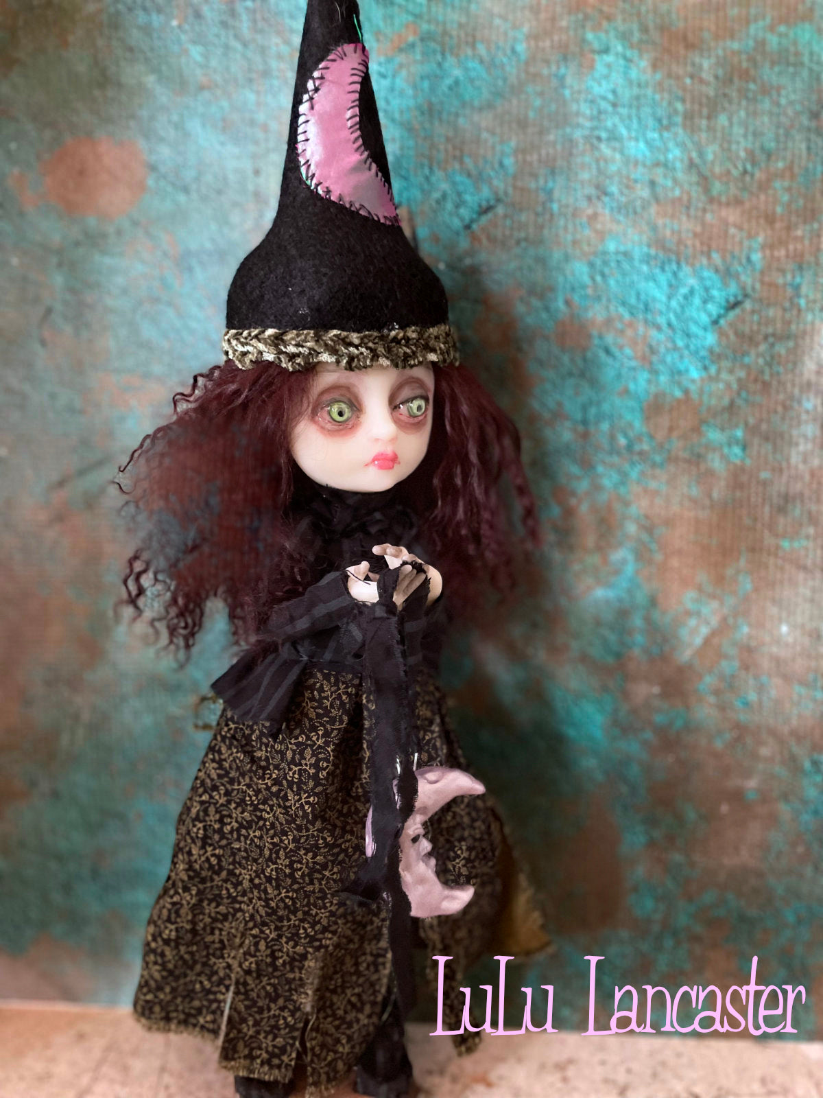 Lyra Witch of the Lavender Moon Coven Original LuLu Lancaster Art Doll