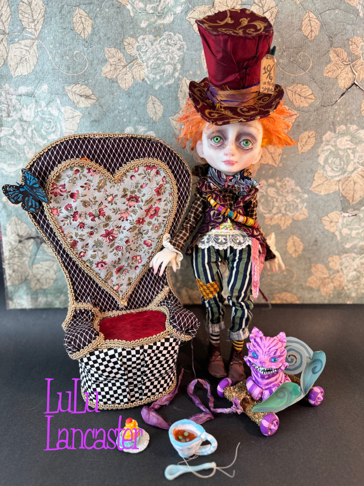 Mad Hatter Tea Time  ~ original Lulu Lancaster Art Doll