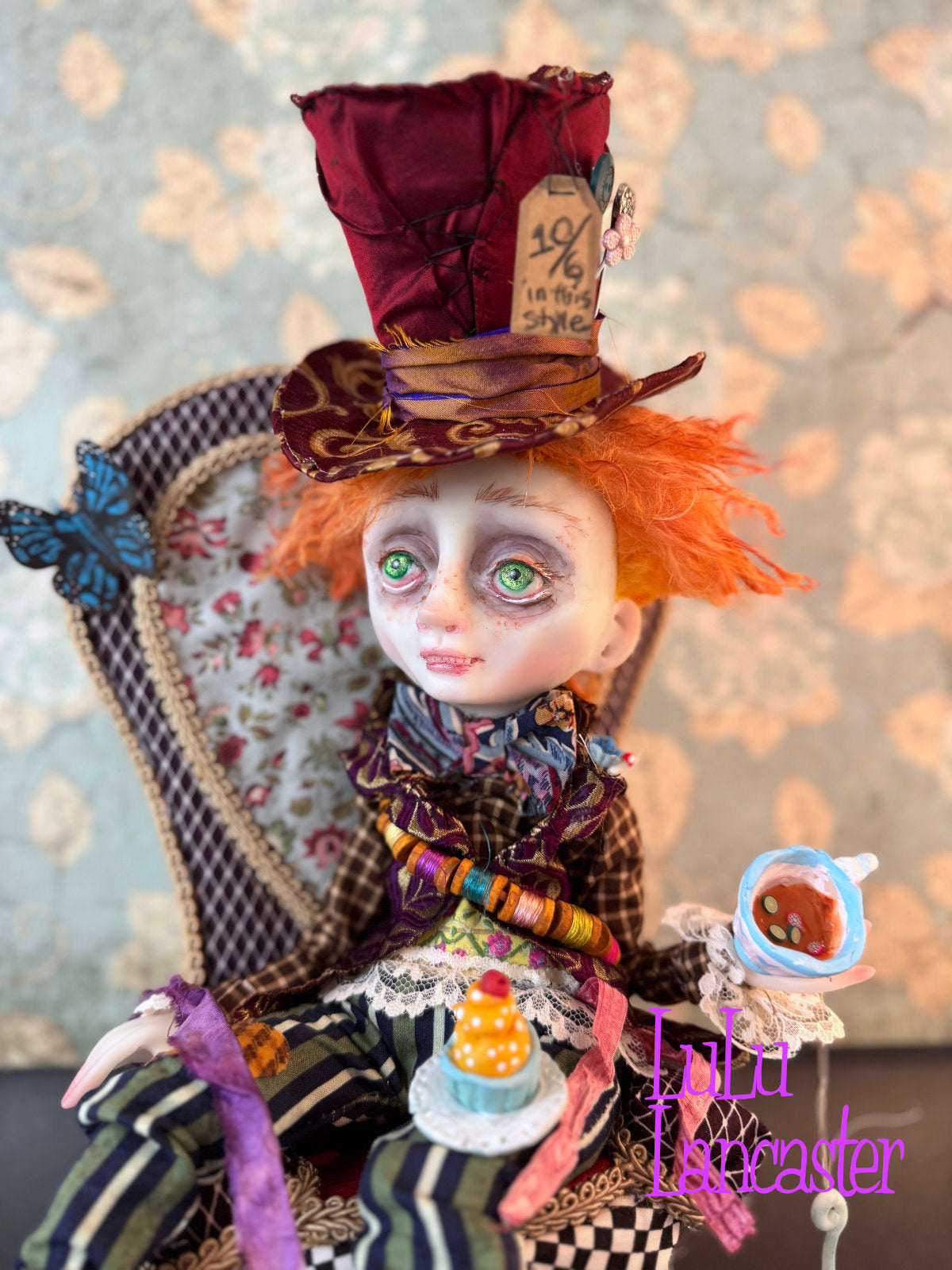 Mad Hatter Tea Time  ~ original Lulu Lancaster Art Doll