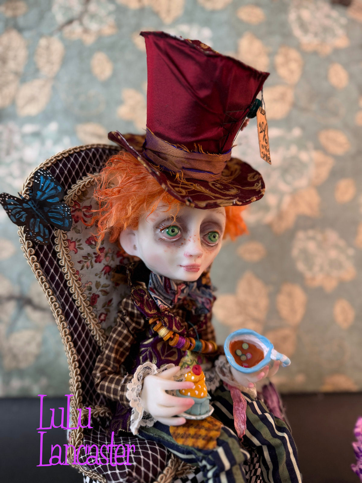 Mad Hatter Tea Time  ~ original Lulu Lancaster Art Doll