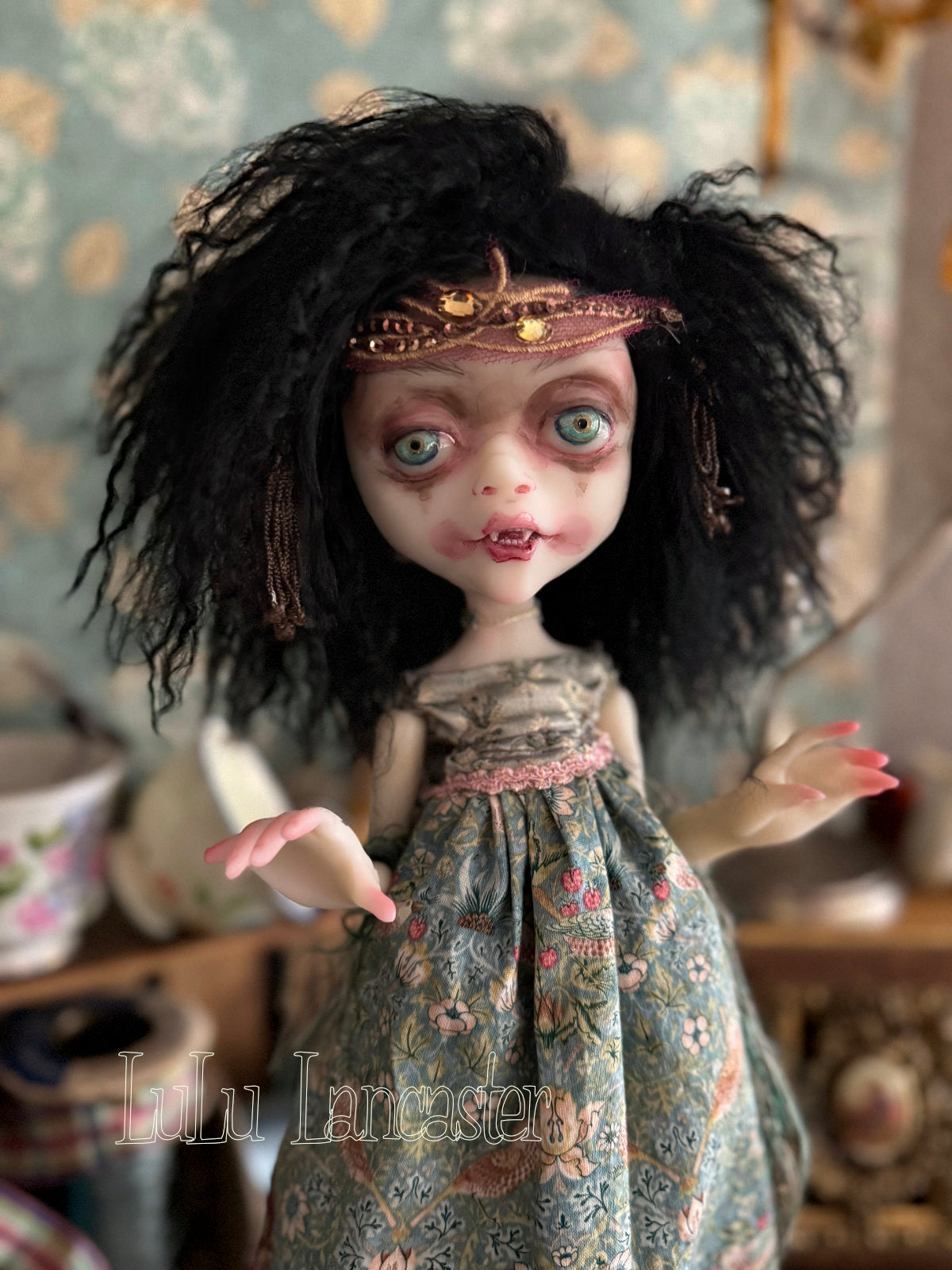 Malaika the Vampire Goth Original LuLu Lancaster Art Doll