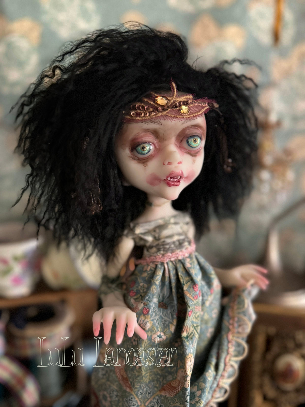 Malaika the Vampire Goth Original LuLu Lancaster Art Doll