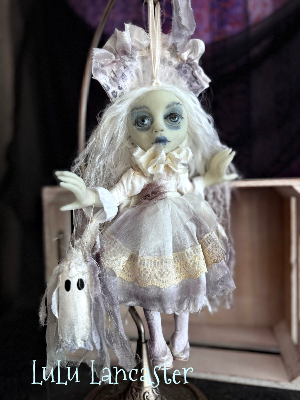 Marcie Mini Glow Ghostie Halloween Original LuLu Lancaster Art Dolls
