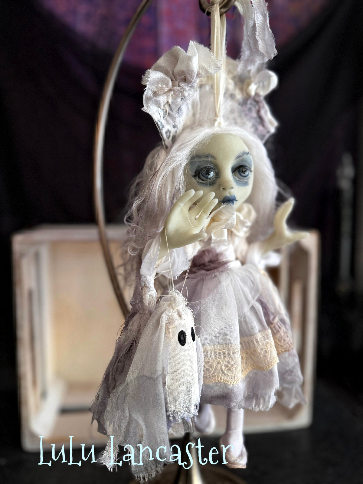 Marcie Mini Glow Ghostie Halloween Original LuLu Lancaster Art Dolls