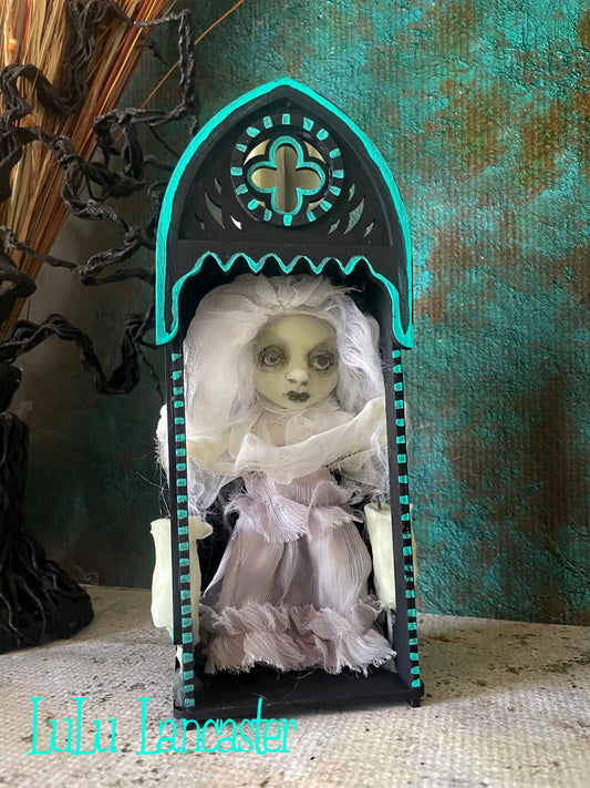 Mini Glow in the dark Ghostie Nicho Original LuLu Lancaster Art Doll