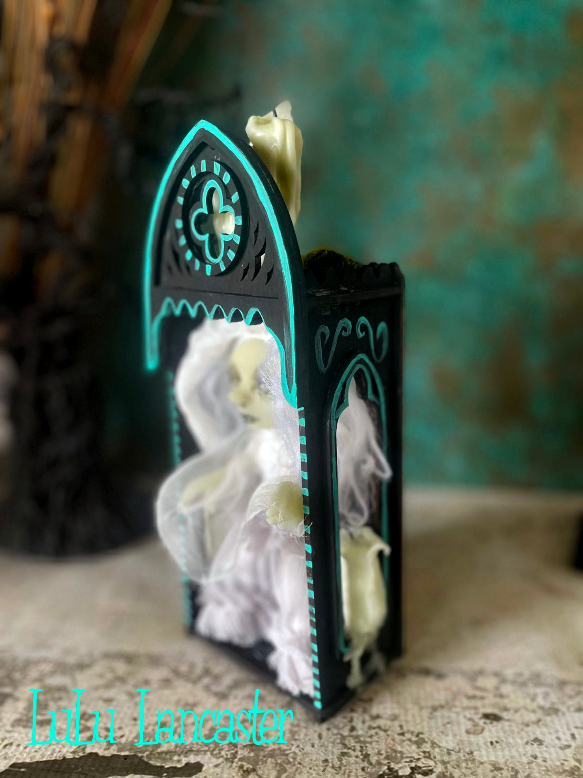 Mini Glow in the dark Ghostie Nicho Original LuLu Lancaster Art Doll